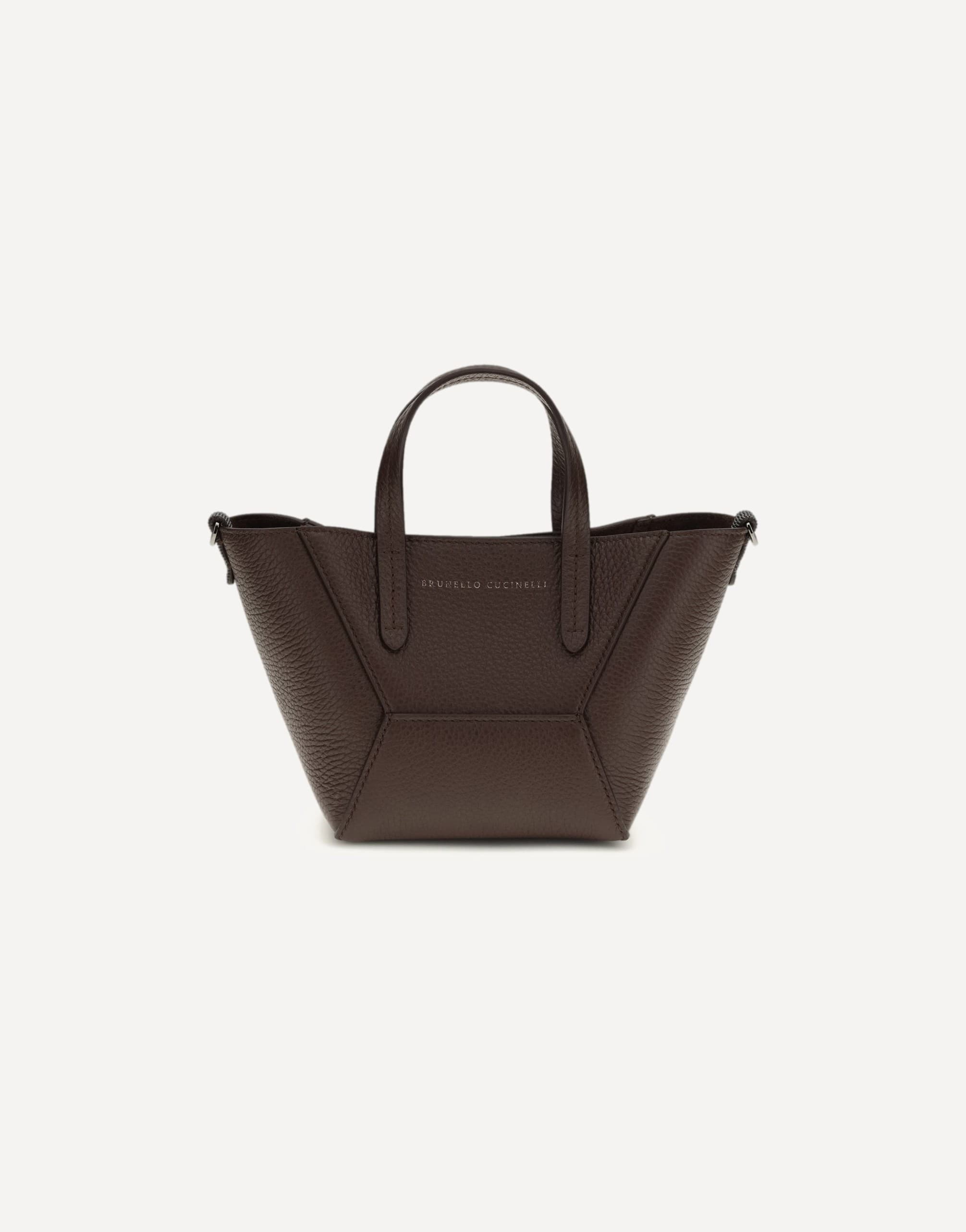 Brunello Cucinelli Leather Handbag With Monogram