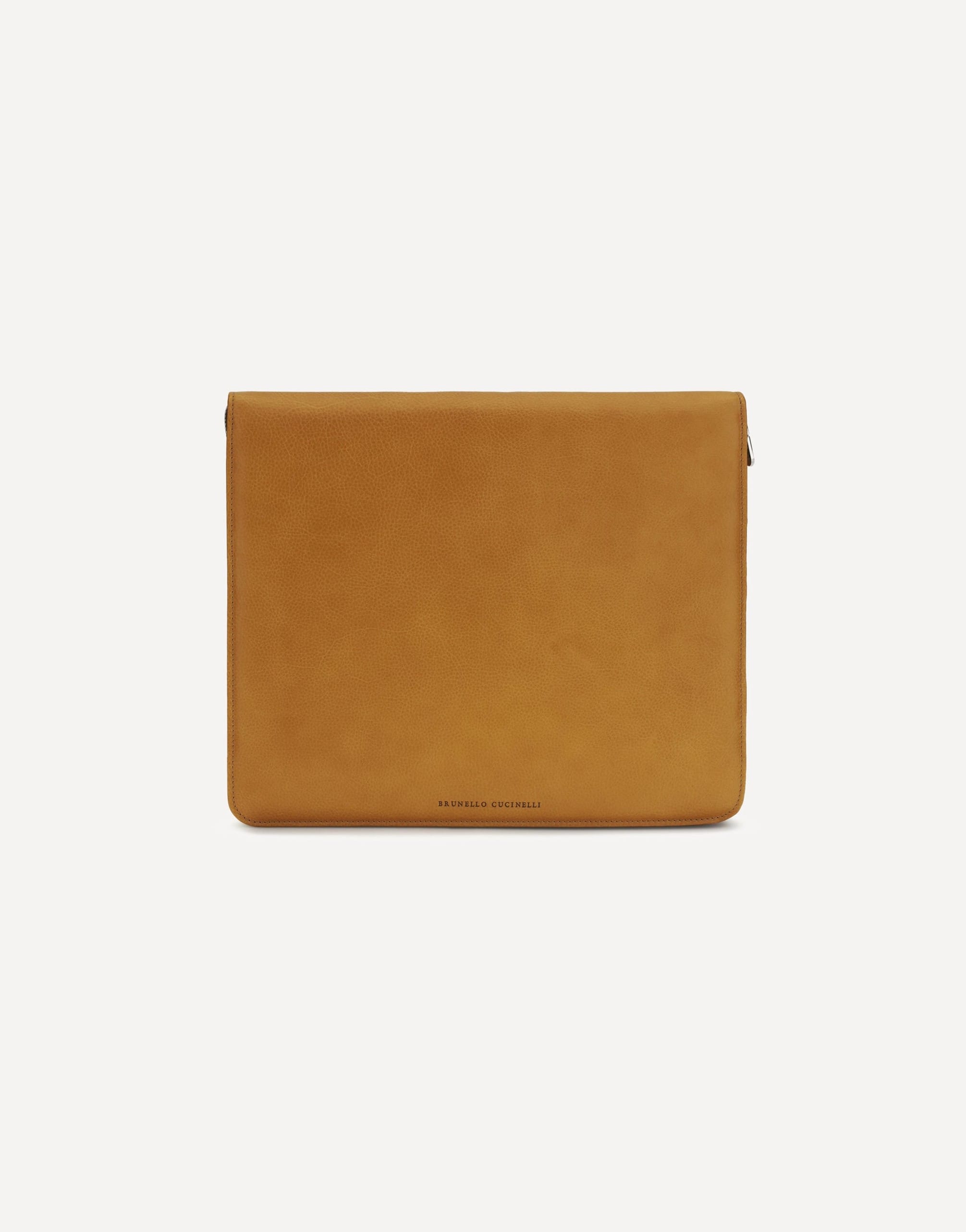 Brunello Cucinelli Leather Laptop Case Zip-Around