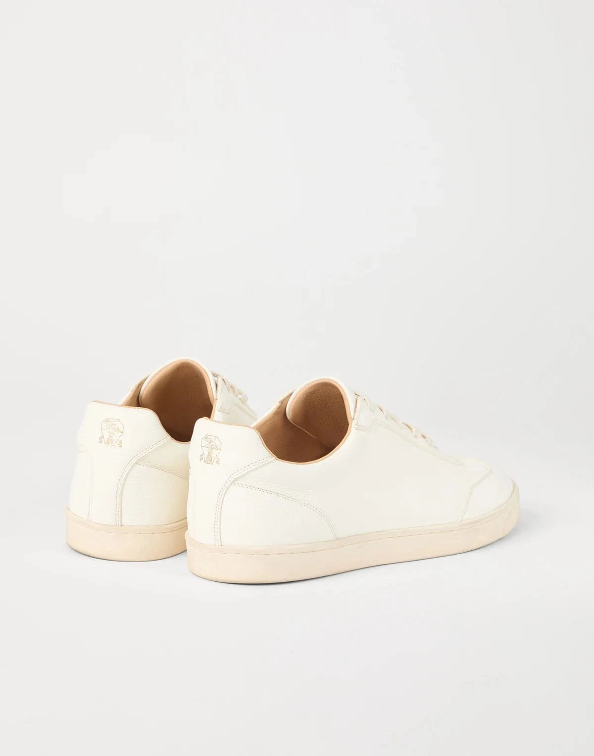 Brunello Cucinelli Leather Logo Sneakers