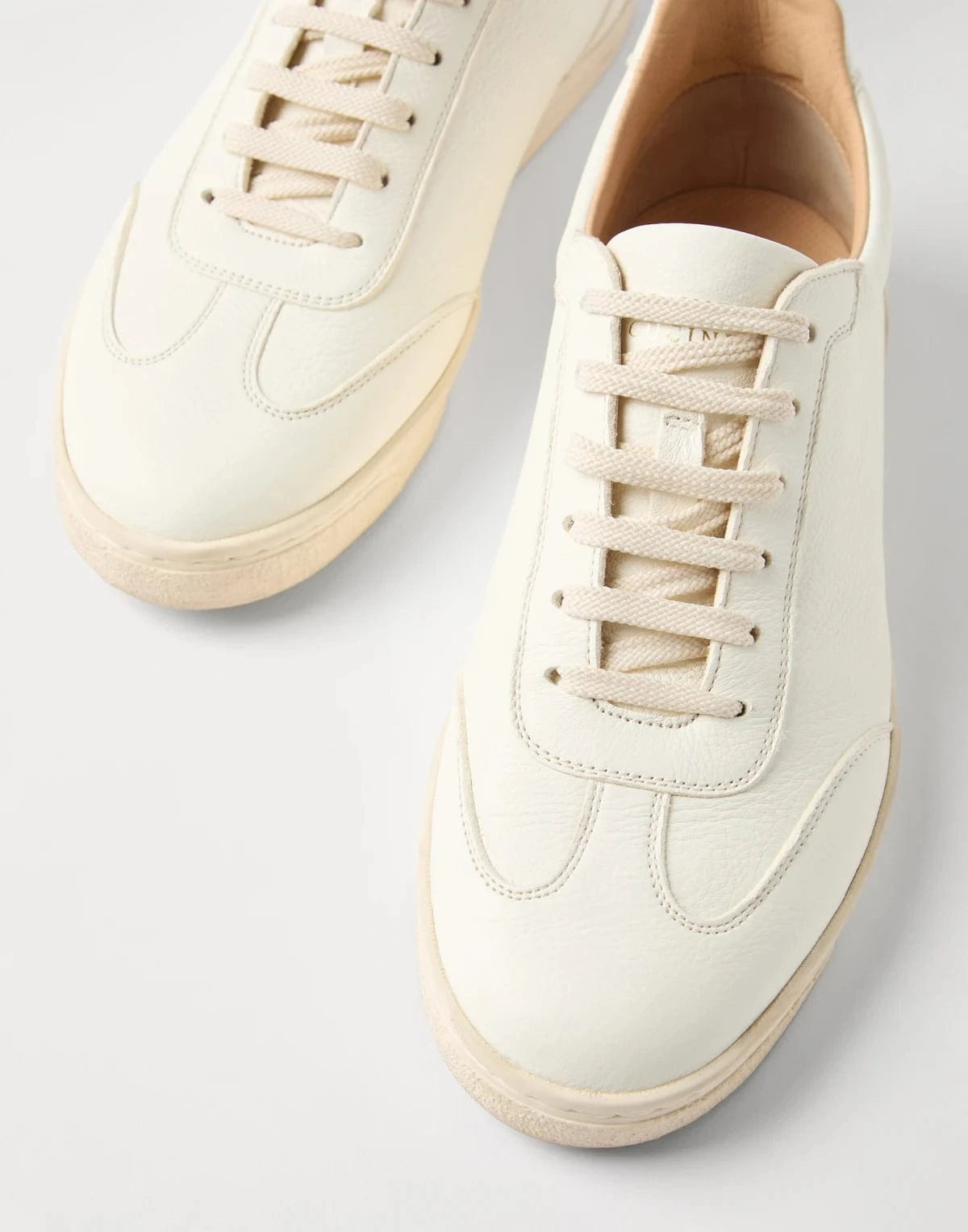 Brunello Cucinelli Leather Logo Sneakers