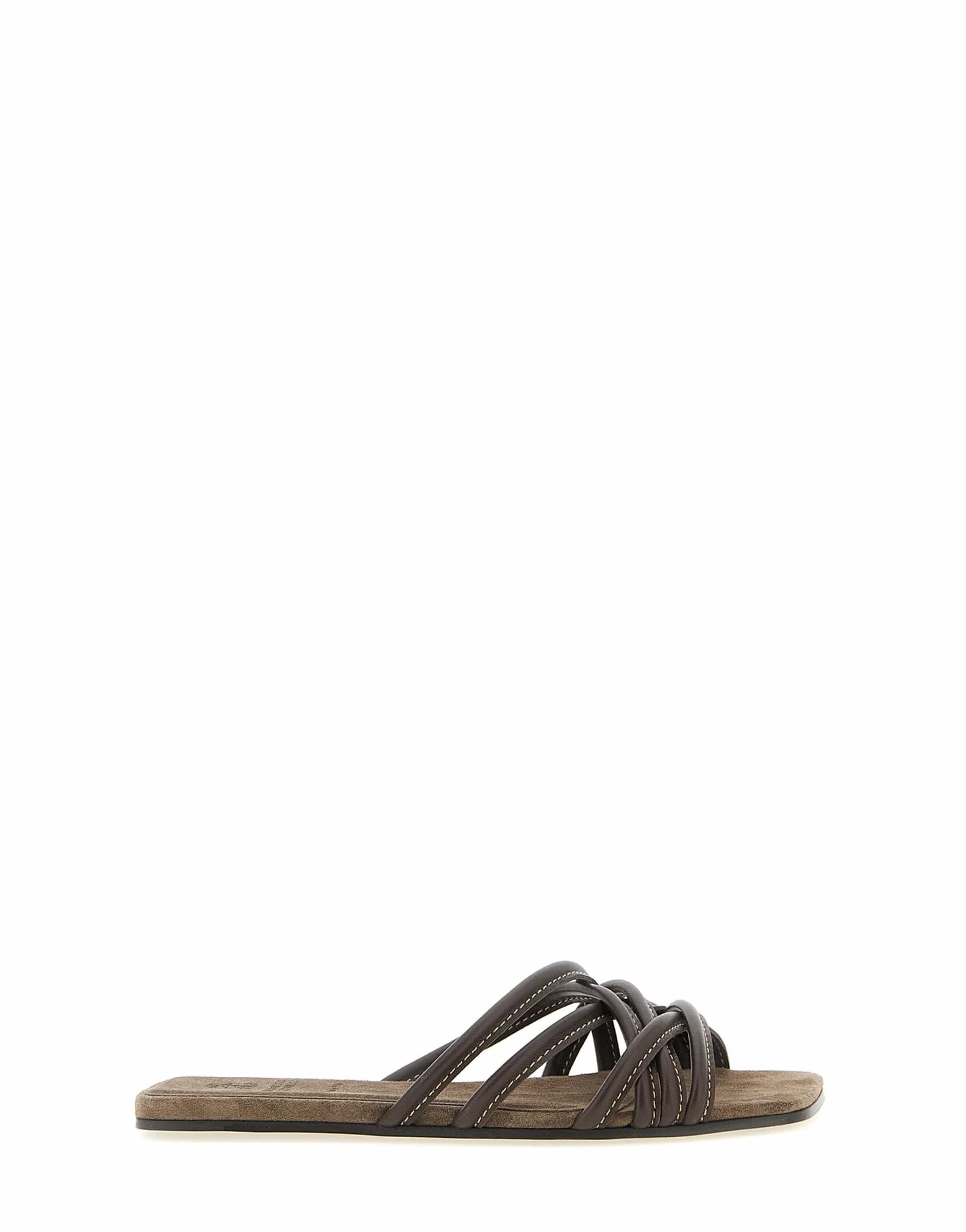 Brunello Cucinelli Brunello Cucinelli Leather Slides