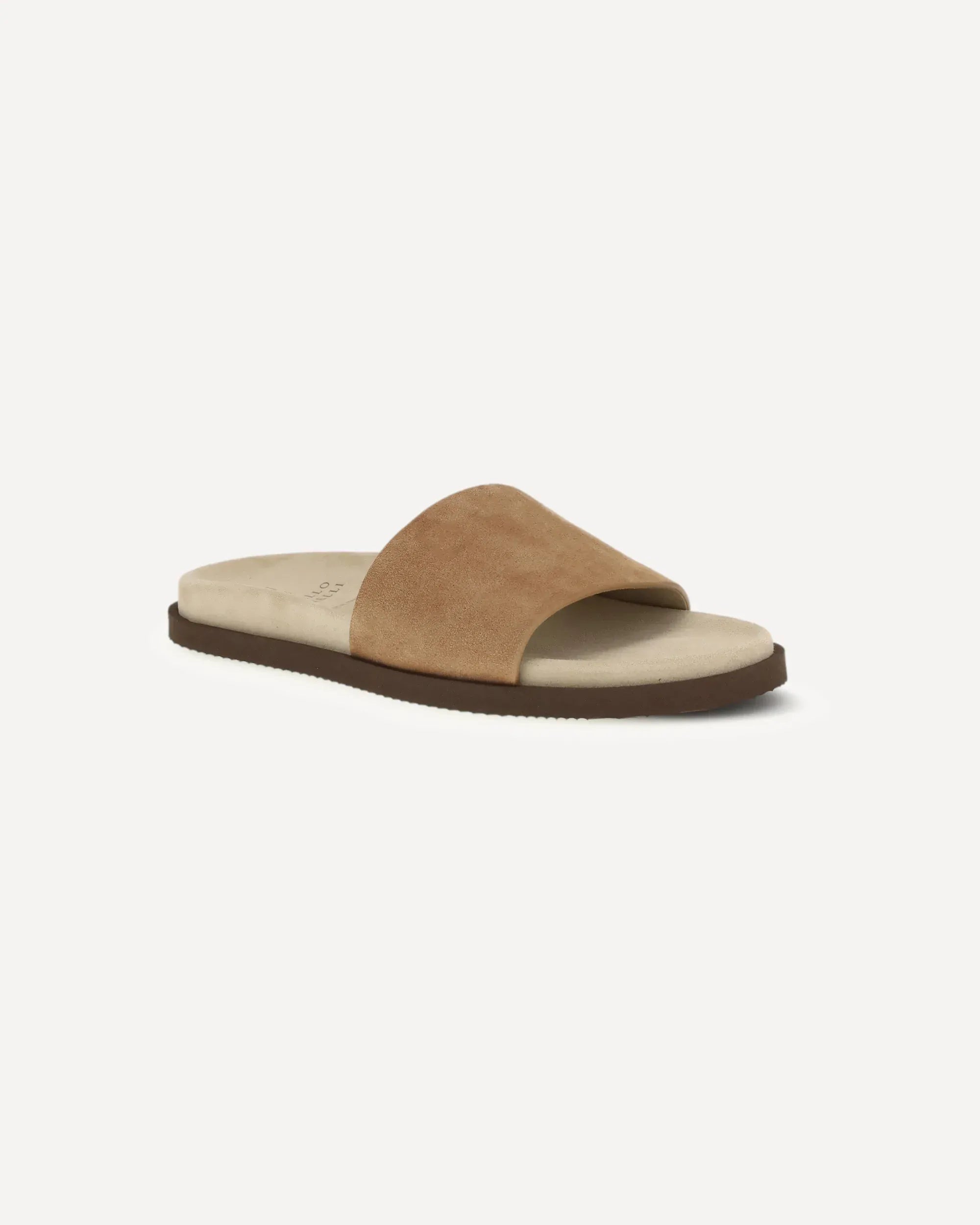 Brunello Cucinelli Leather Suede Slides
