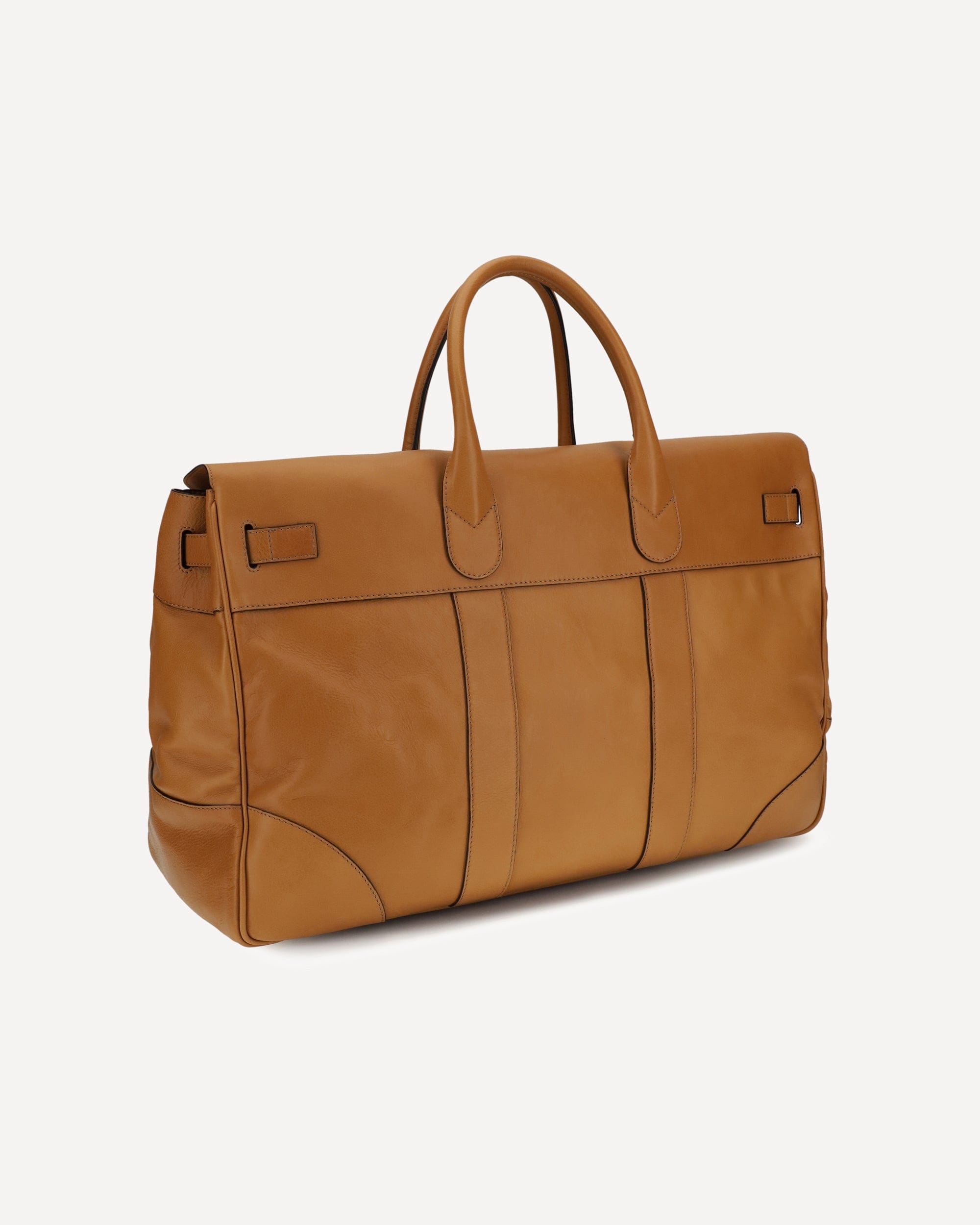 Brunello Cucinelli Leather Travel Bag With Engraved Logo