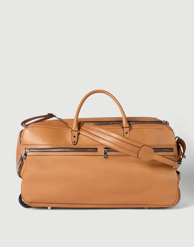 Brunello Cucinelli Leather Trolley Bag