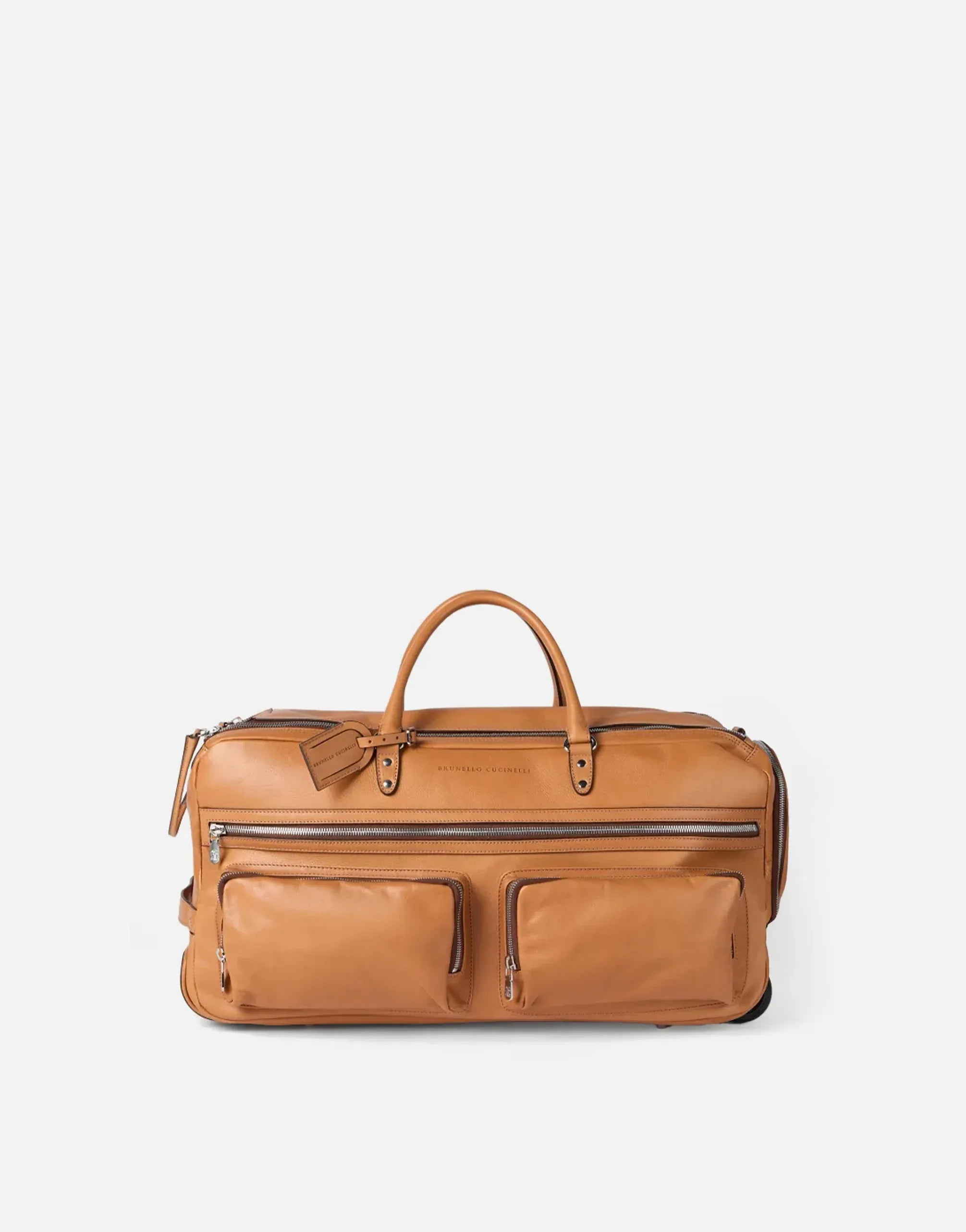 Brunello Cucinelli Leather Trolley Bag