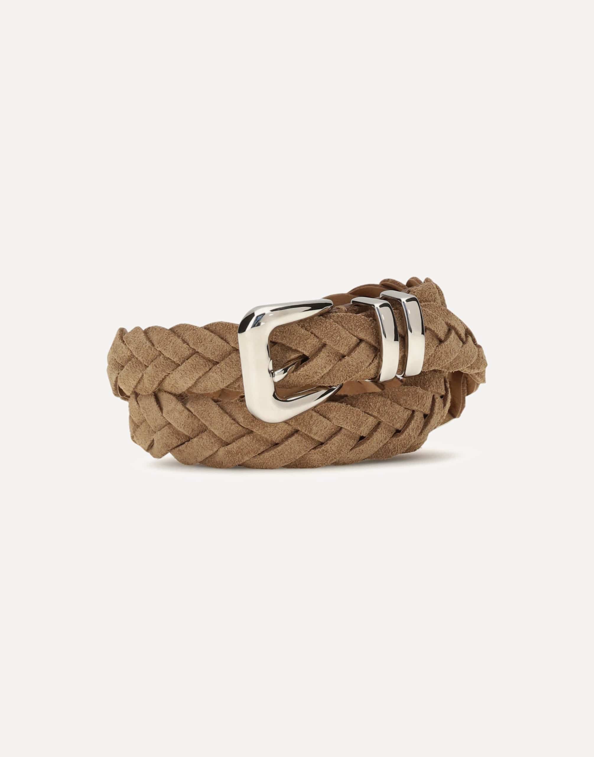 Brunello Cucinelli Brunello Cucinelli Leather Woven Belt