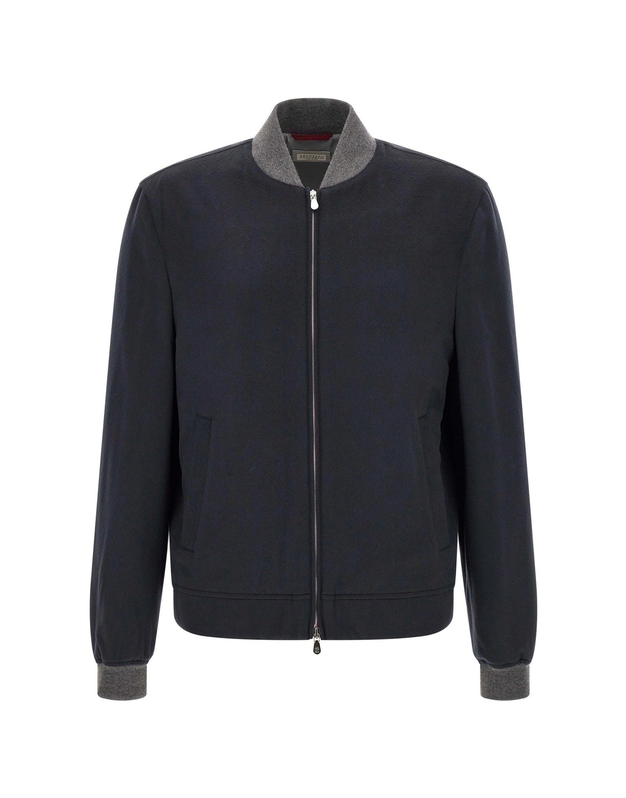 Brunello Cucinelli blouson bomber en flanelle légère