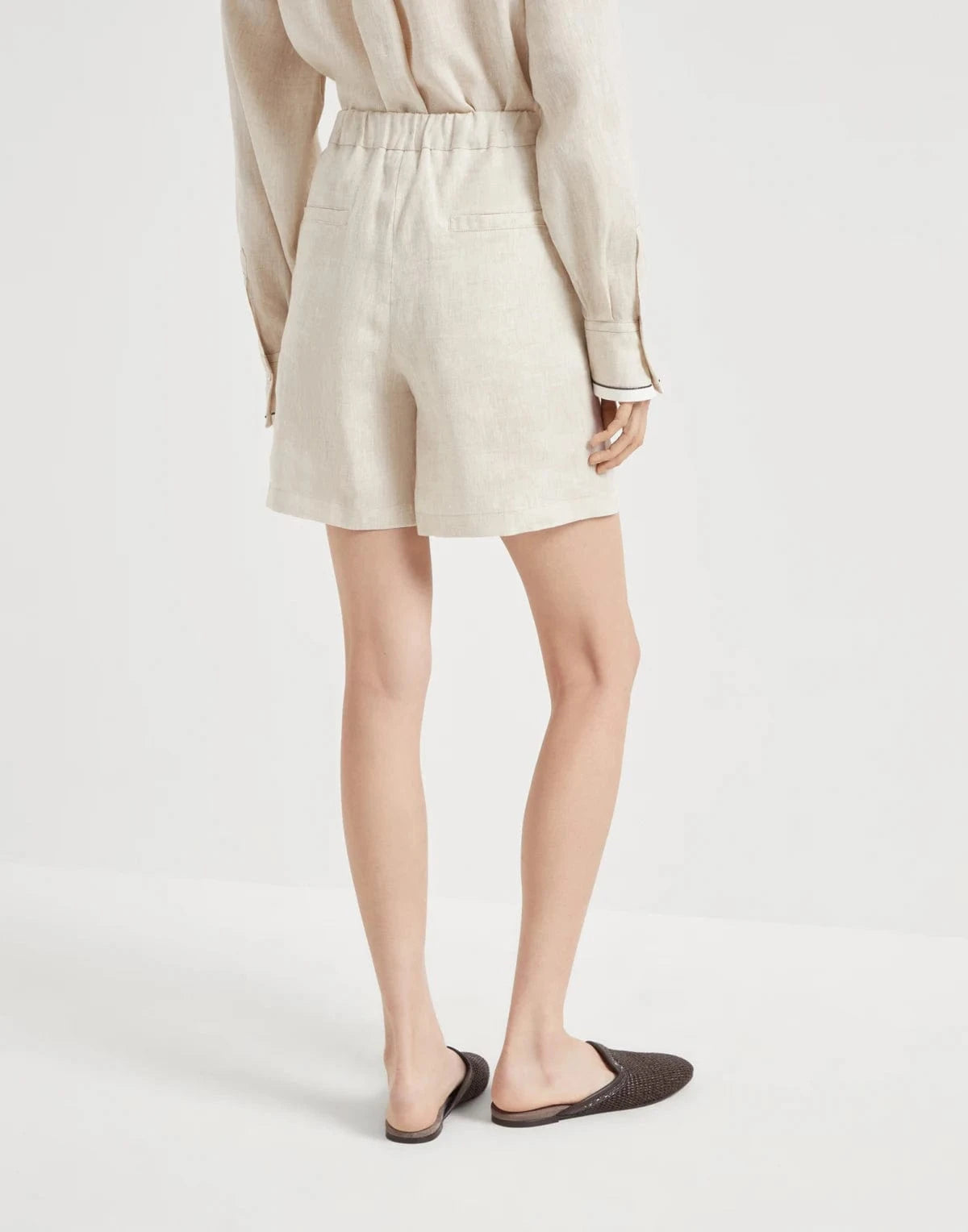 Brunello Cucinelli Linen Baggy Shorts