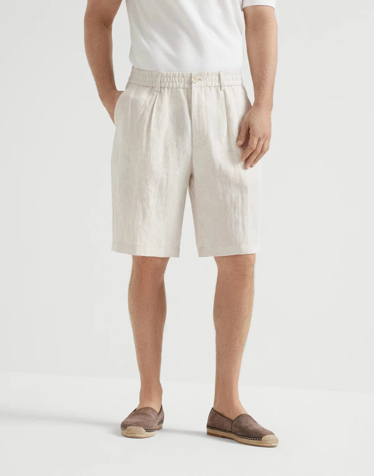 Brunello Cucinelli Linen Bermuda Shorts