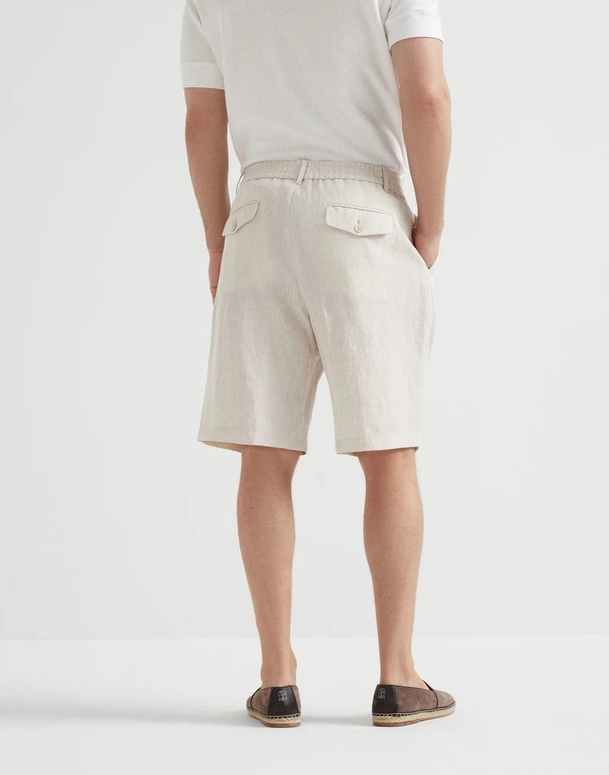 Brunello Cucinelli Linen Bermuda Shorts