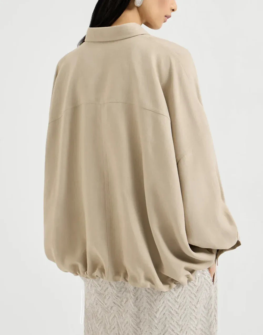 Brunello Cucinelli Linen-Blend Fluid Twill Shirt