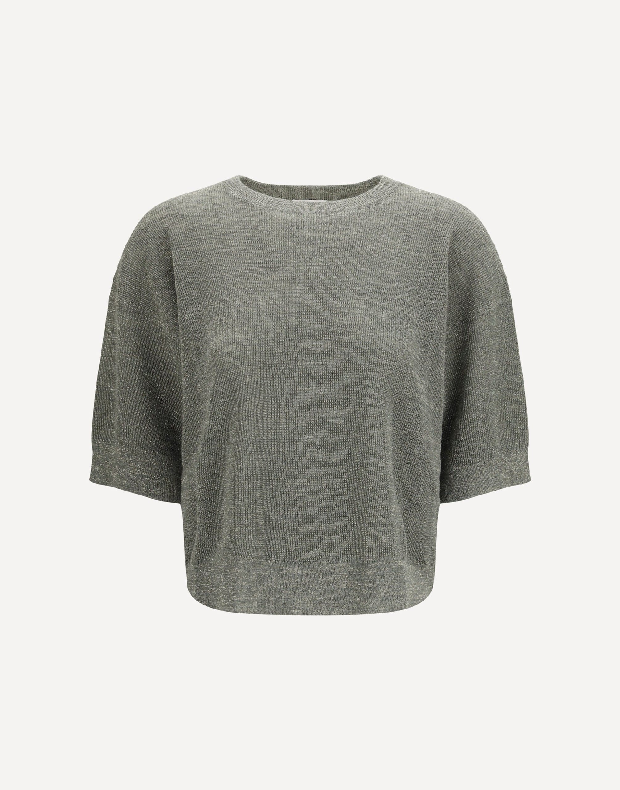 Brunello Cucinelli Linen Blend Sweater With Lurex Effect