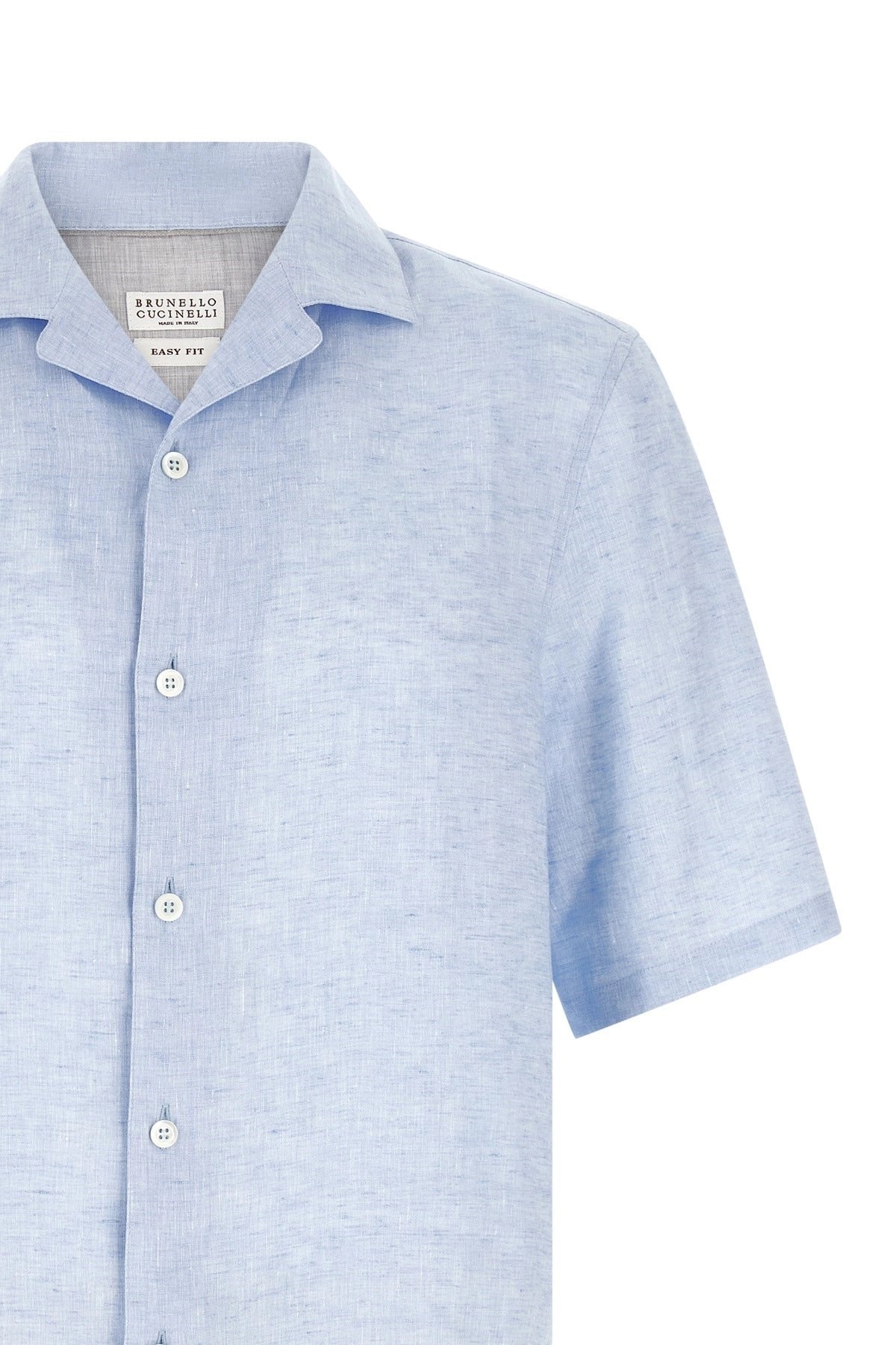 Brunello Cucinelli Linen Camp Collar Shirt