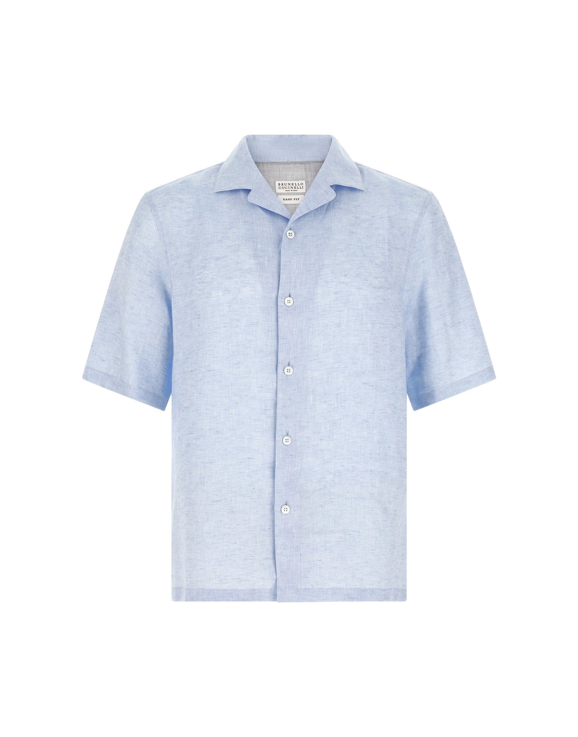 Brunello Cucinelli Linen Camp Collar Shirt