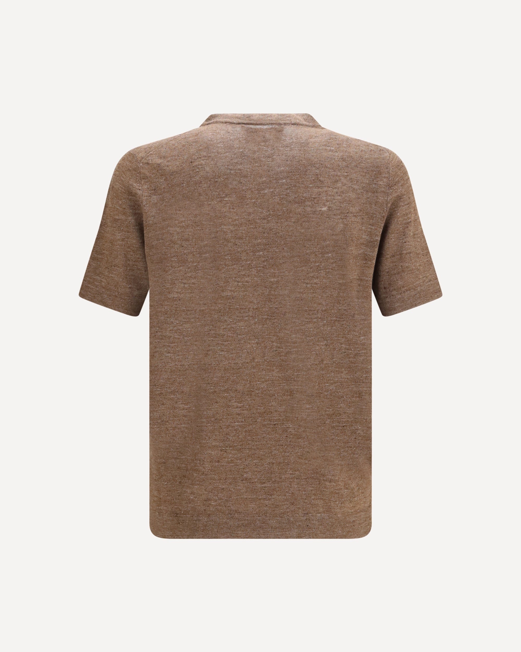 Brunello Cucinelli T-shirt col rond en lin et coton - alternate view