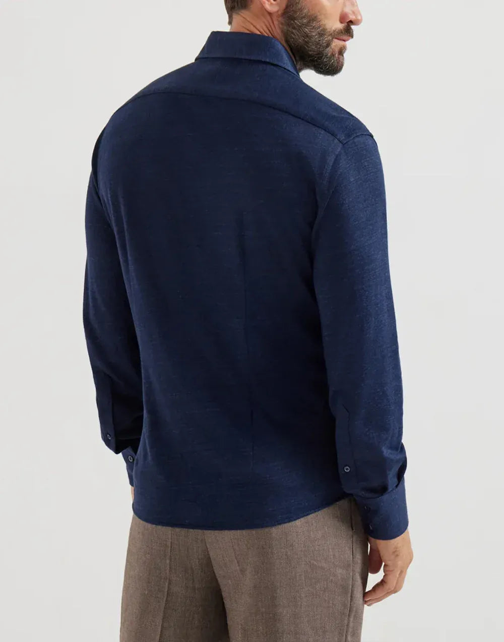 Brunello Cucinelli Linen-Cotton Mélange Jersey Shirt