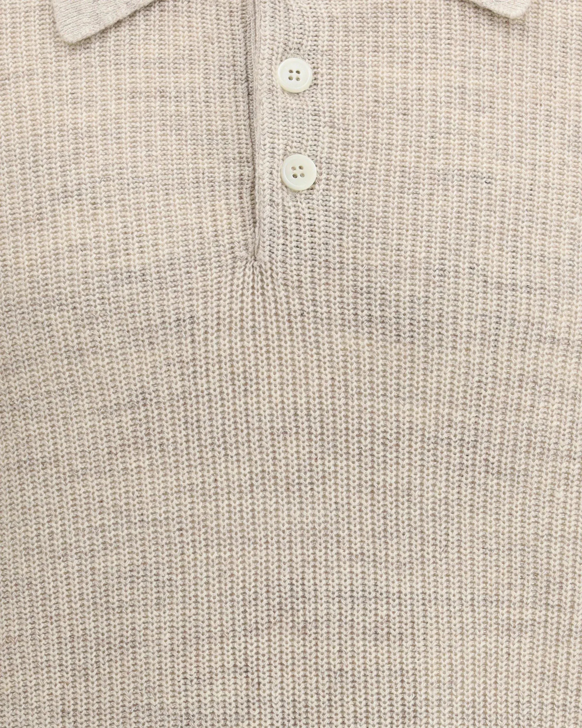 Brunello Cucinelli Linen-Cotton Ribbed Polo Sweater