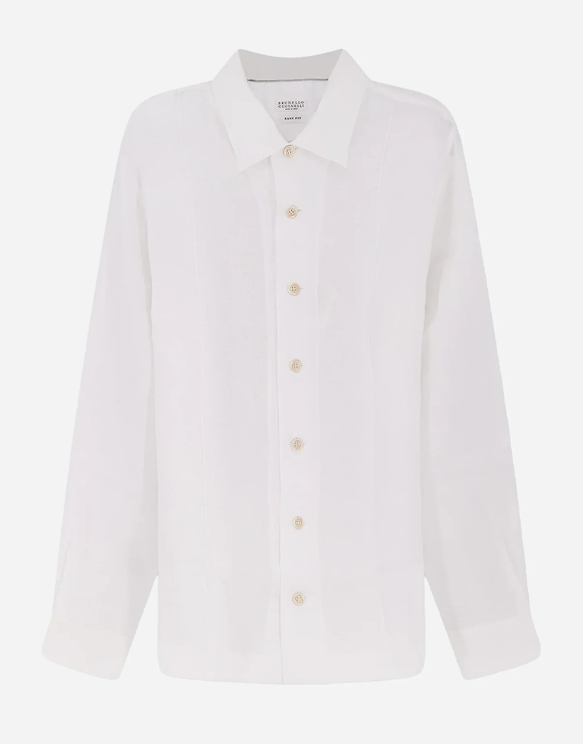 Brunello Cucinelli Linen Crête Details Shirt