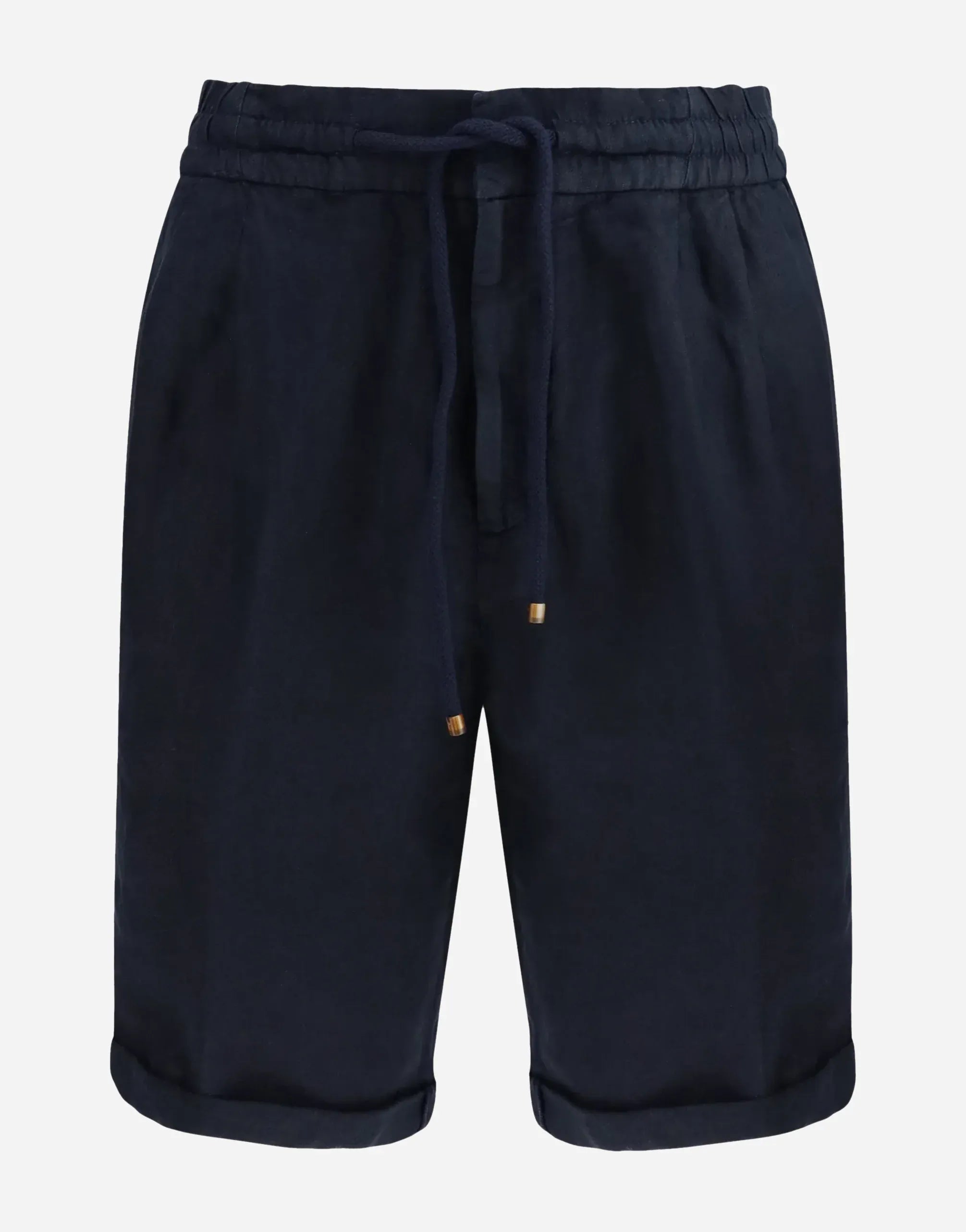 Brunello Cucinelli Linen Garment-Dyed Bermuda Drawstring Shorts
