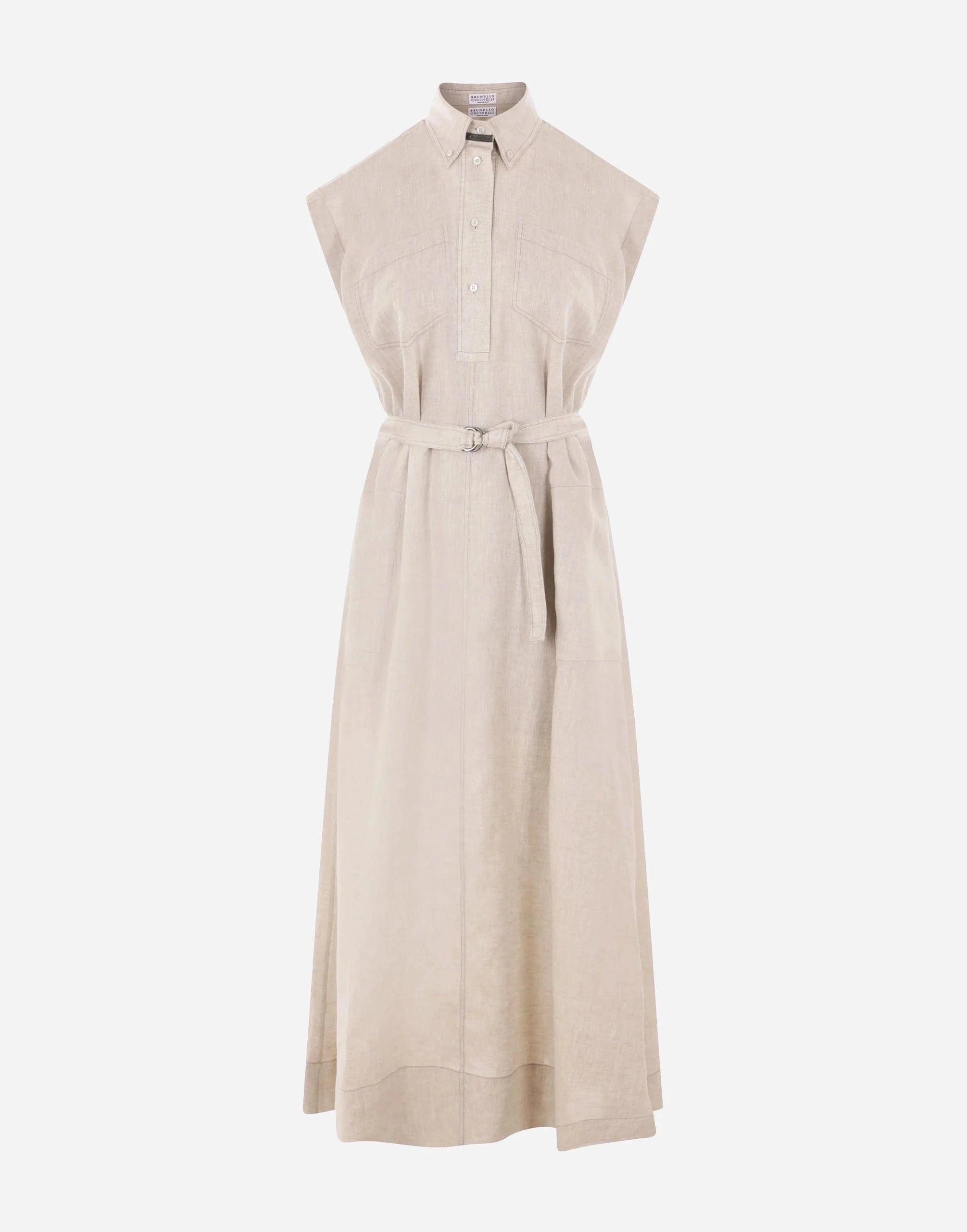 Brunello Cucinelli Linen Maxi Dress