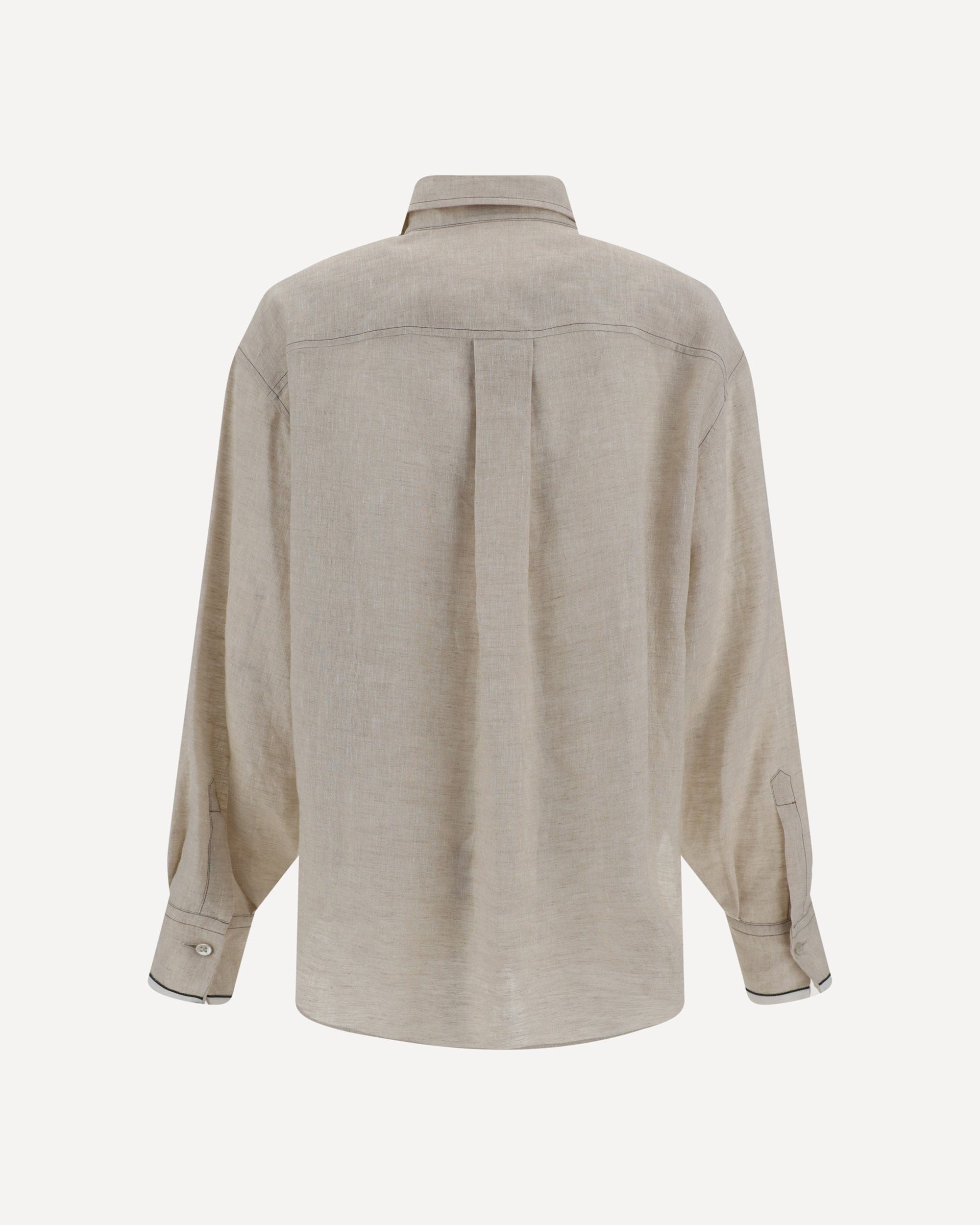 Brunello Cucinelli Camicia in Lino con Tasche Applicate - alternate view
