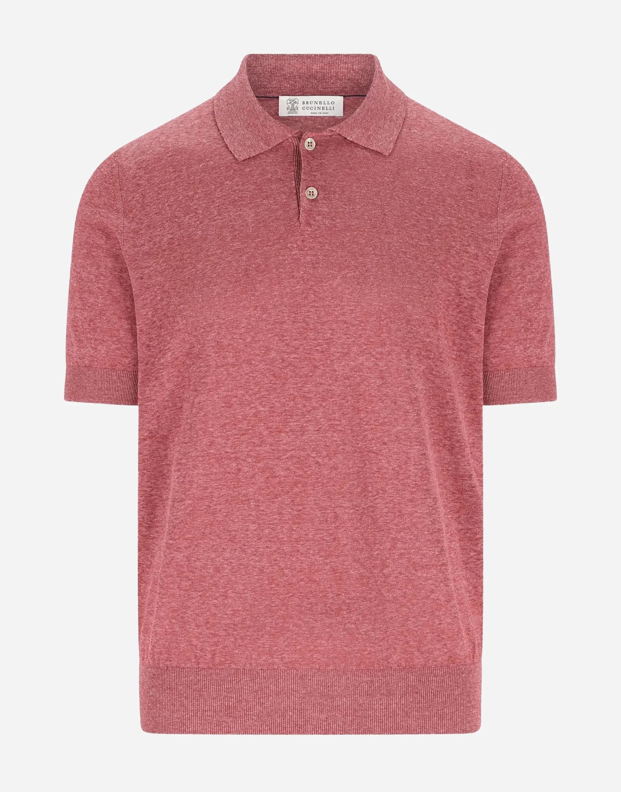 Brunello Cucinelli Linen-Silk Blend Short-Sleeve Polo