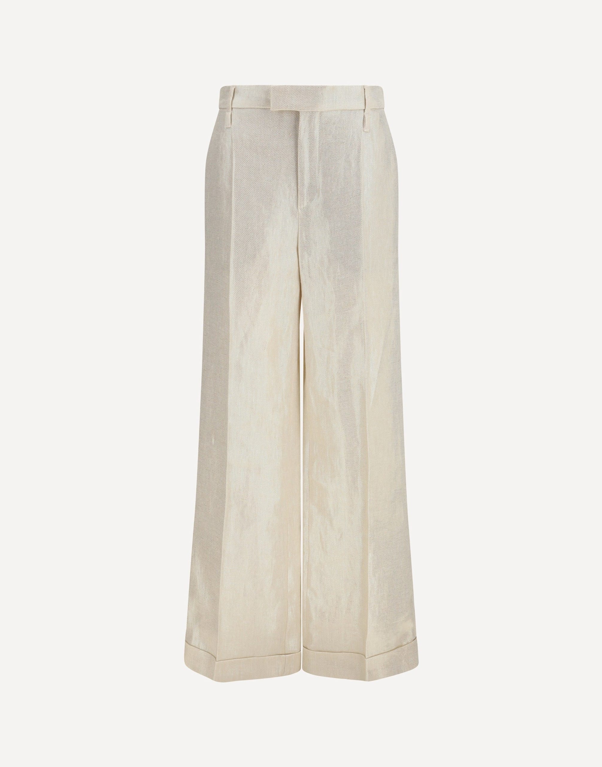 Brunello Cucinelli Linen Tailored Pleated Pants