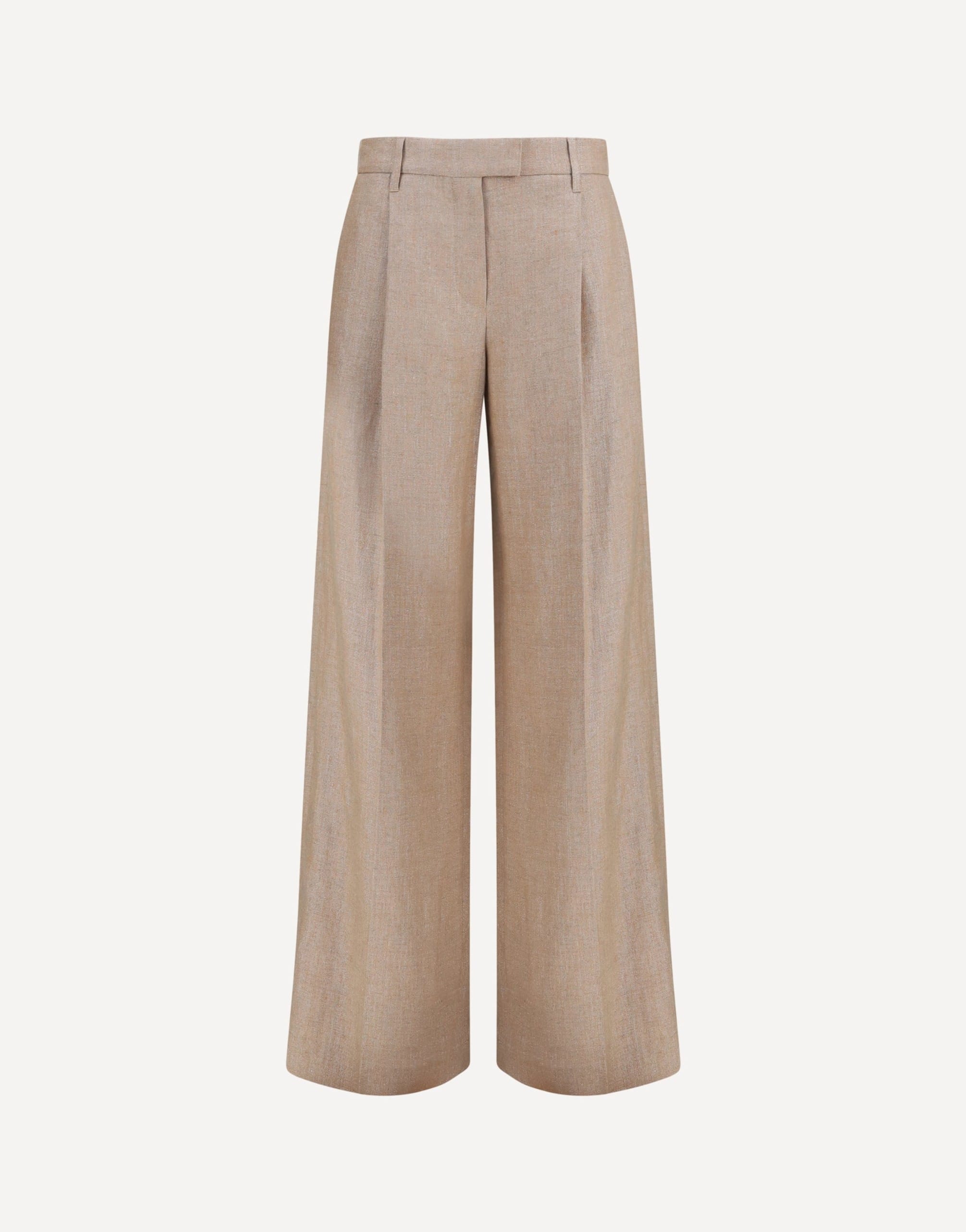 Brunello Cucinelli Brunello Cucinelli Linen Wide-Cut Trousers