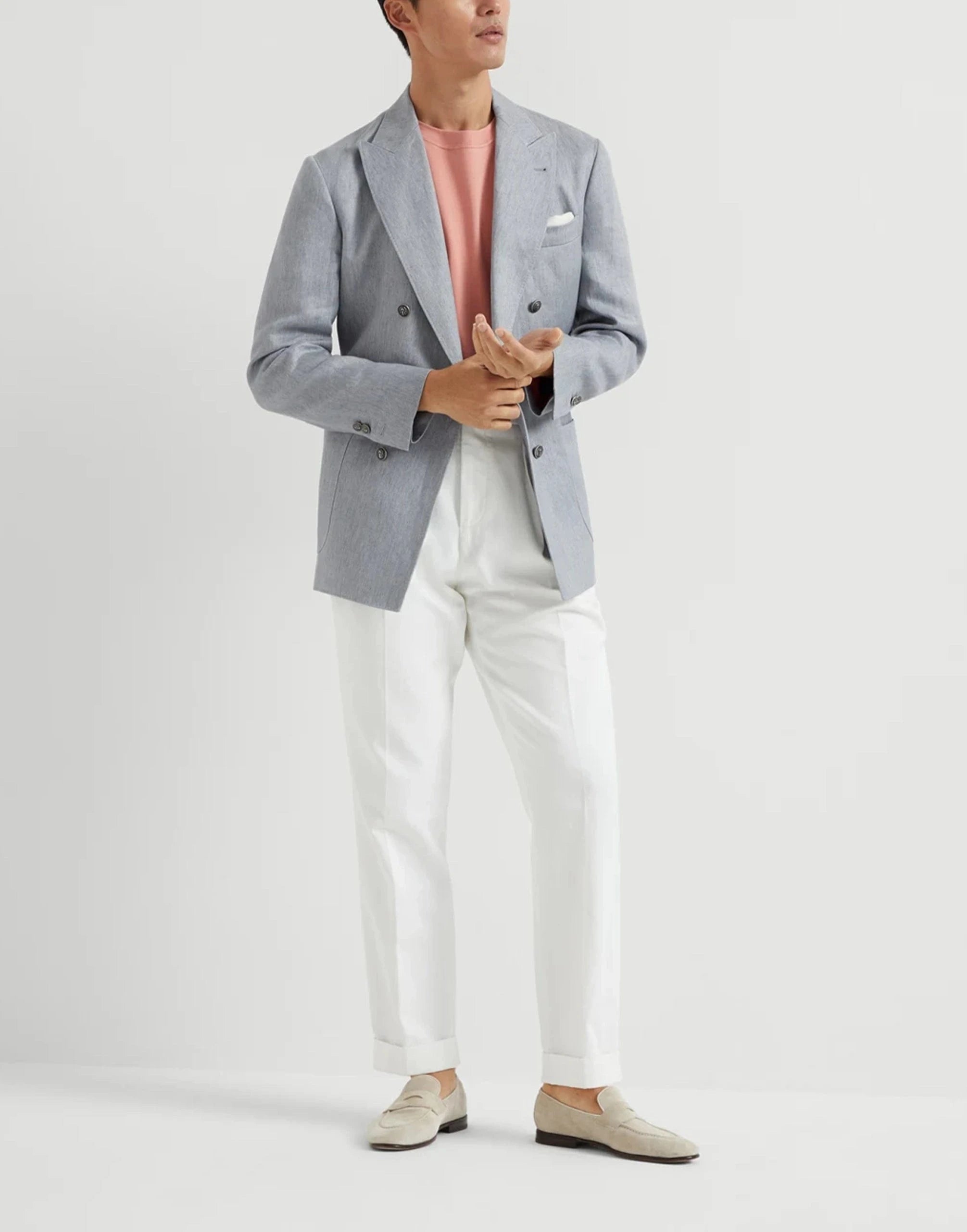 Brunello Cucinelli Logo Cotton Jersey T-Shirt