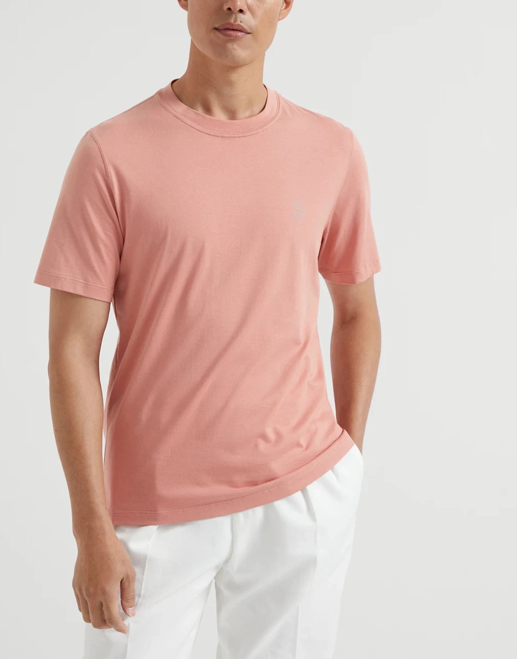 Brunello Cucinelli Logo Cotton Jersey T-Shirt