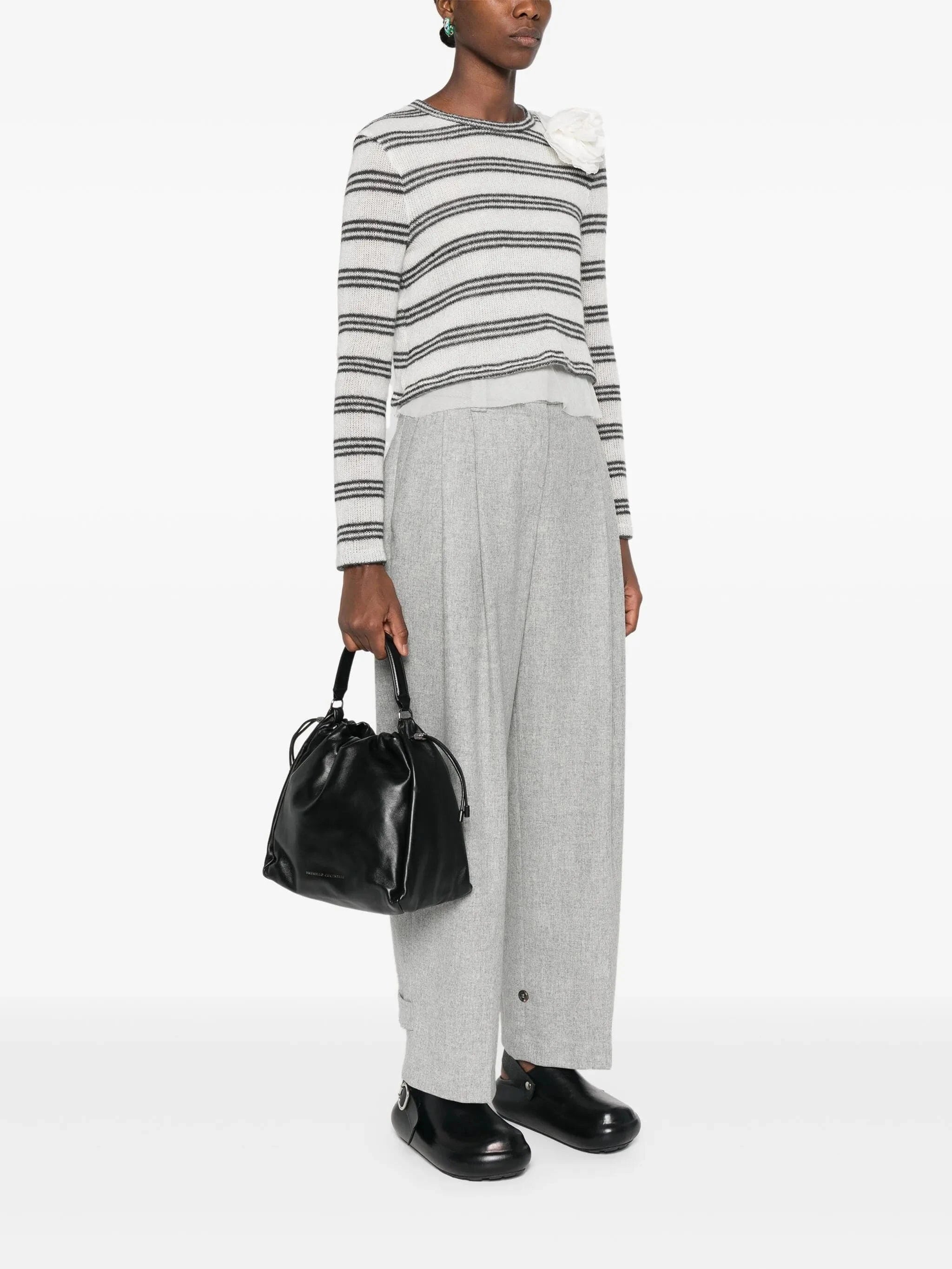 Brunello Cucinelli Logo-Debossed Tote Bag