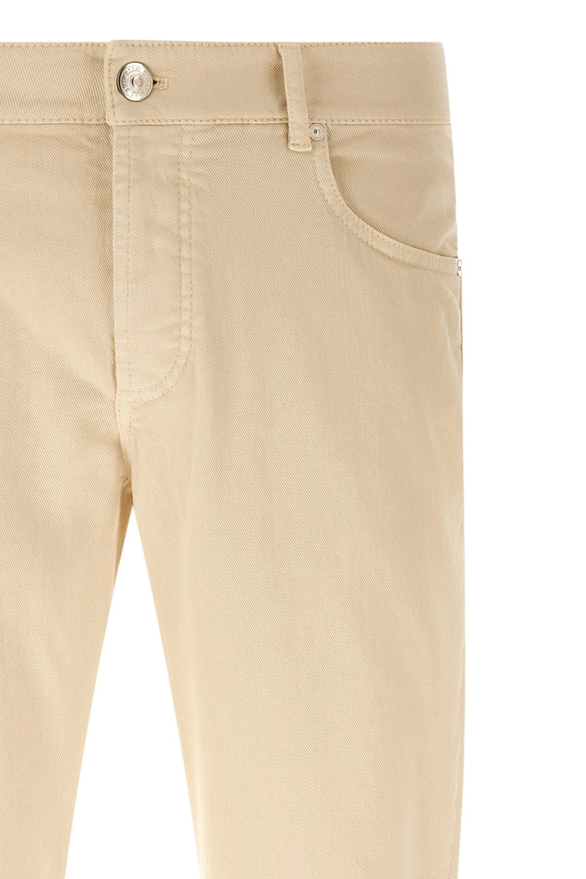 Brunello Cucinelli Logo Embroidery Jeans