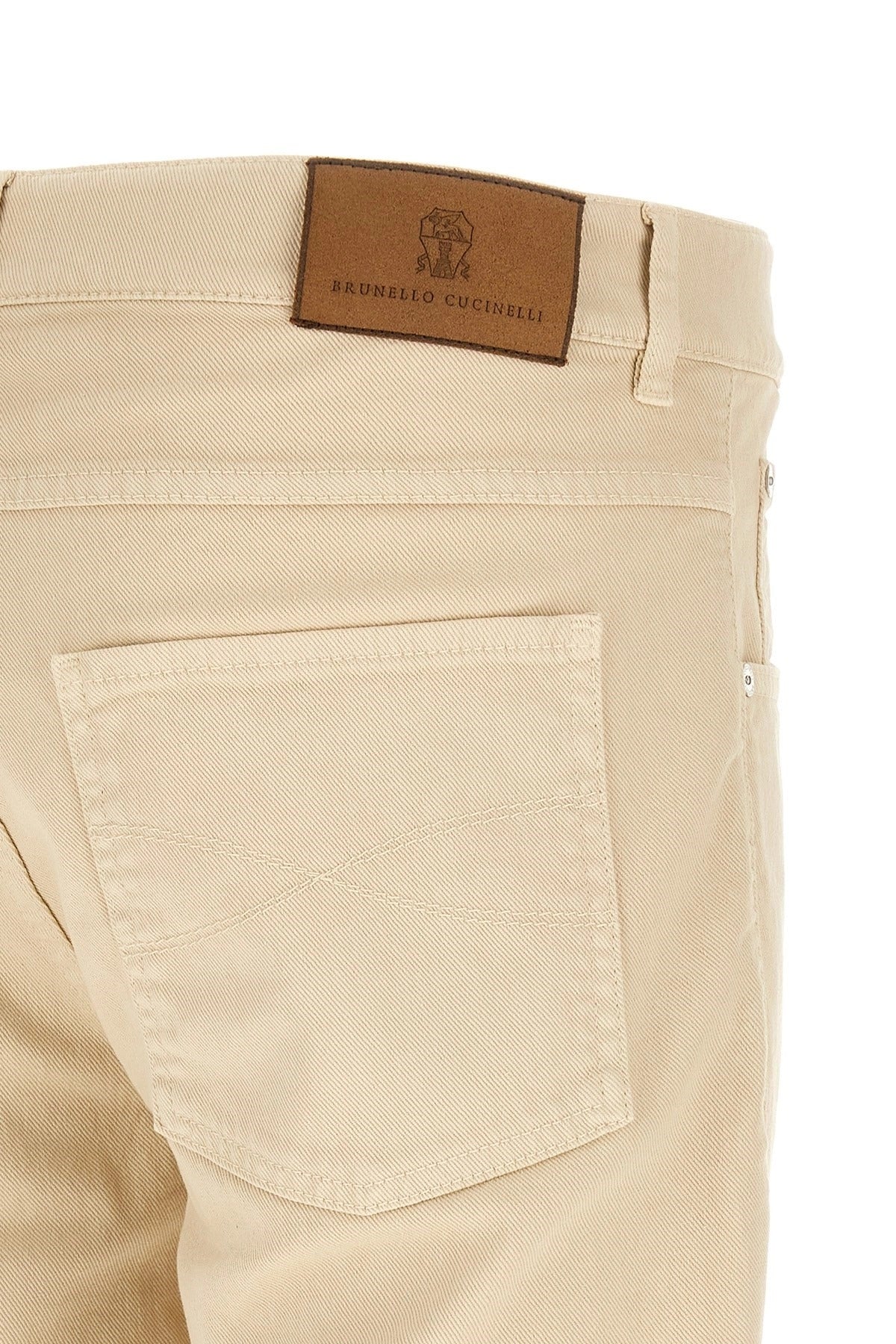Brunello Cucinelli Logo Embroidery Jeans