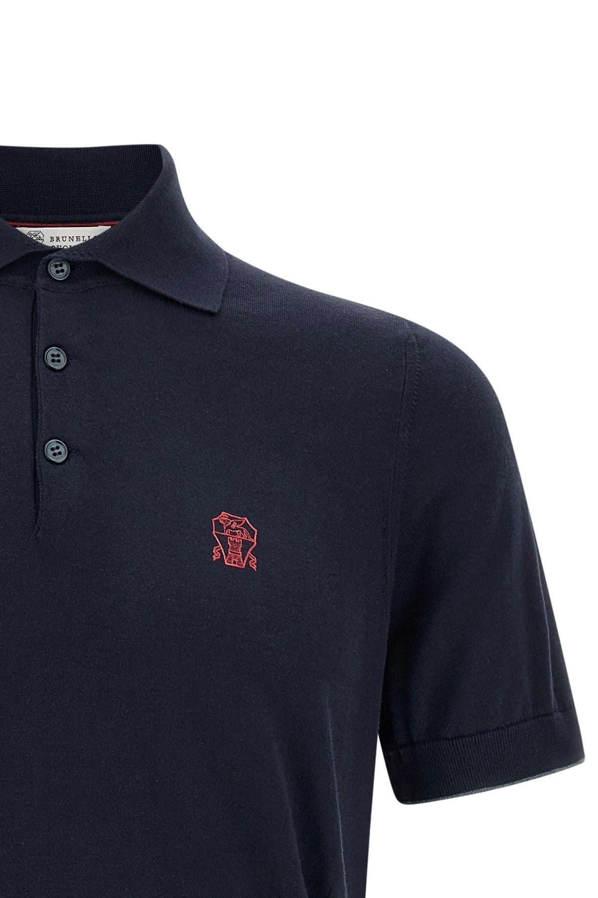 Brunello Cucinelli Brunello Cucinelli Logo Embroidery Polo Shirt