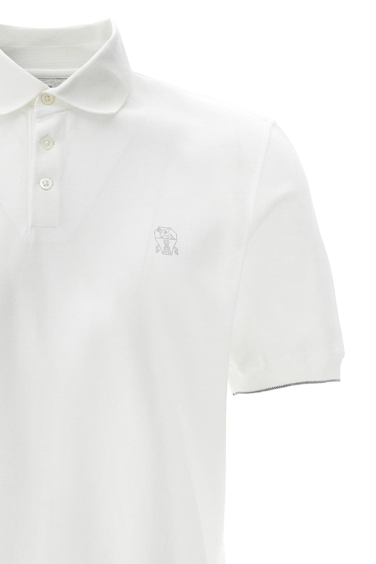 Brunello Cucinelli Brunello Cucinelli Logo Piqué Polo Shirt