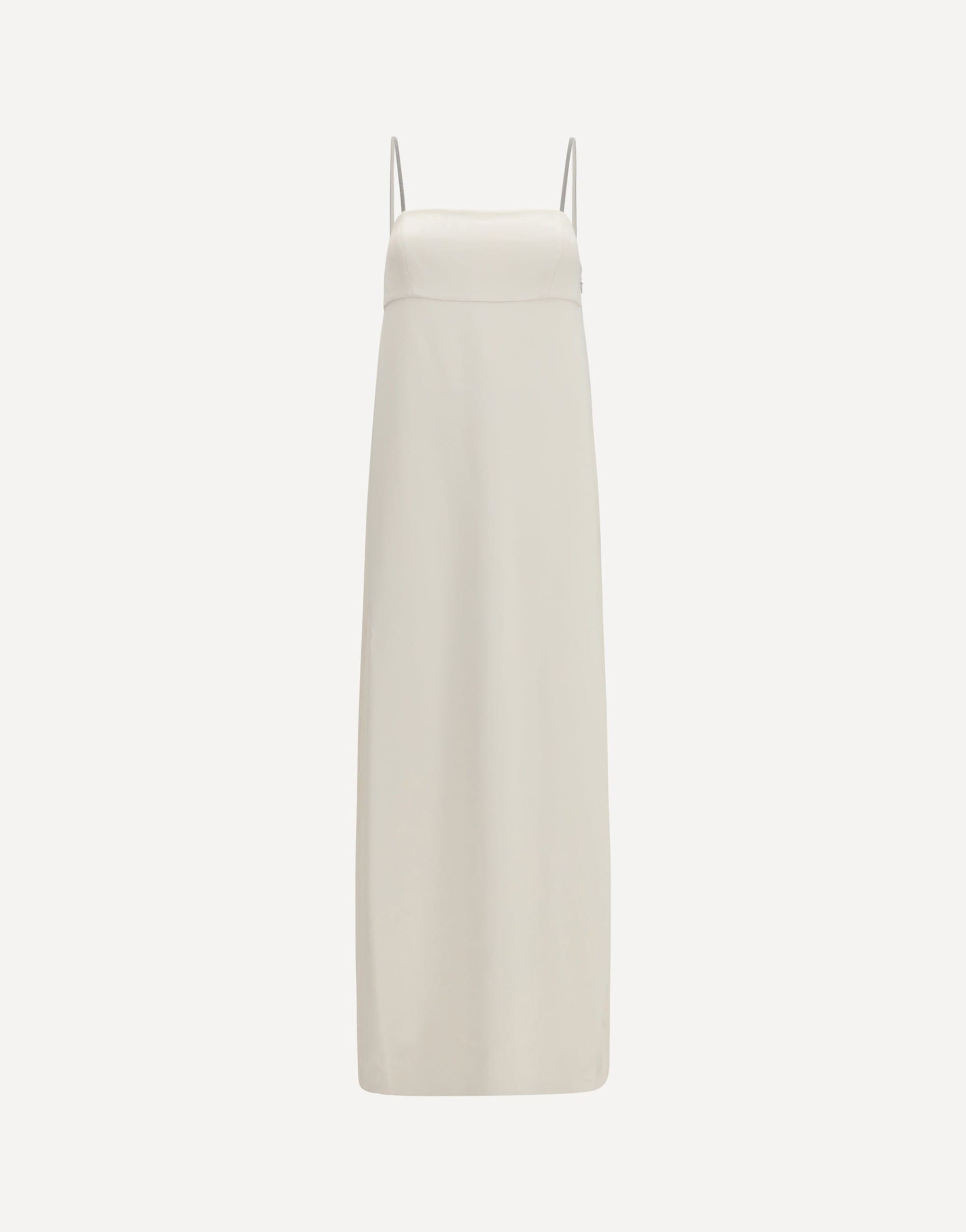 Brunello Cucinelli Long Silk Maxi Dress With Monili Chain