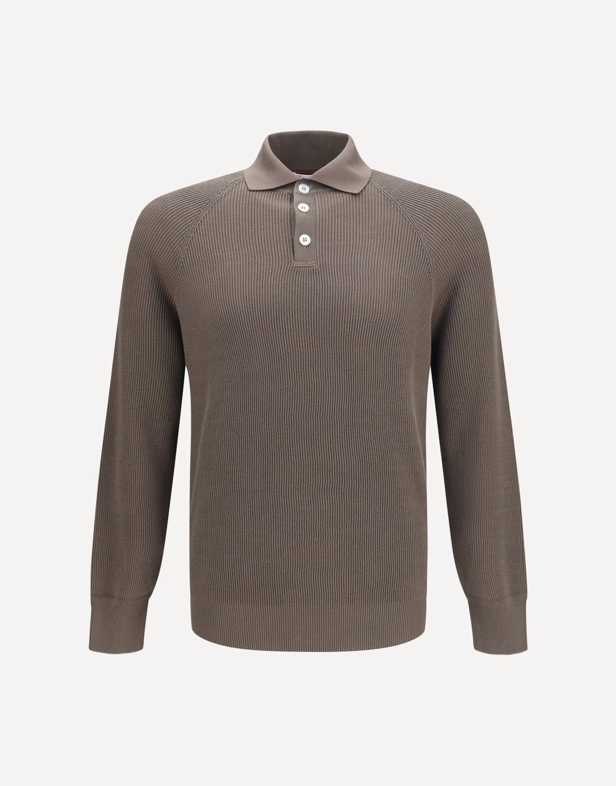 Brunello Cucinelli Brunello Cucinelli Long-Sleeve Knit Polo Shirt
