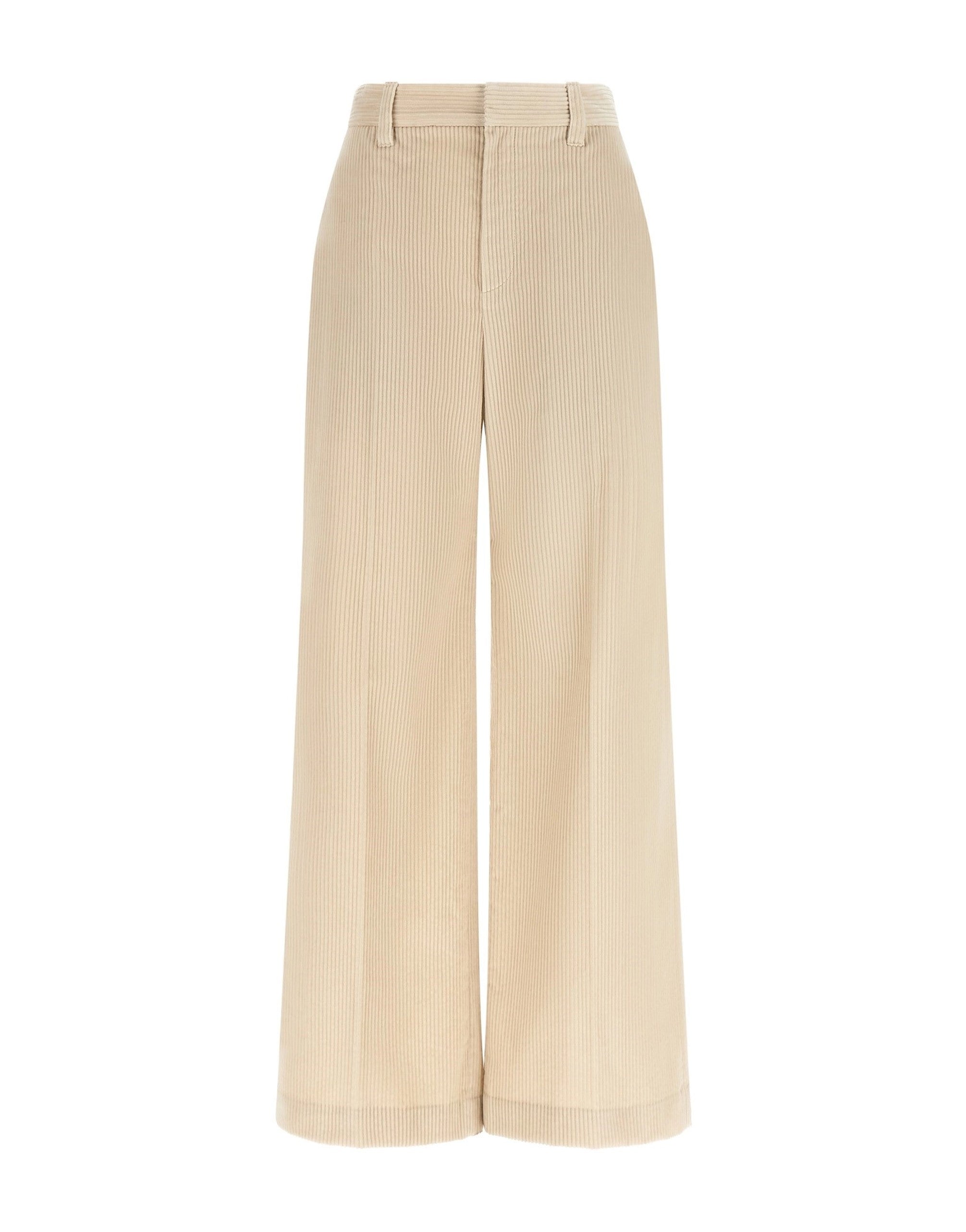 Brunello Cucinelli Loose Wide-Leg Corduroy Pants