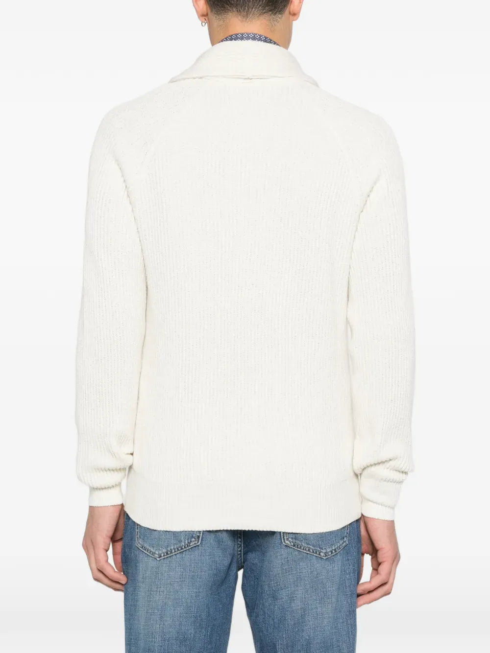 Brunello Cucinelli Malfilé Cotton English Rib Cardigan