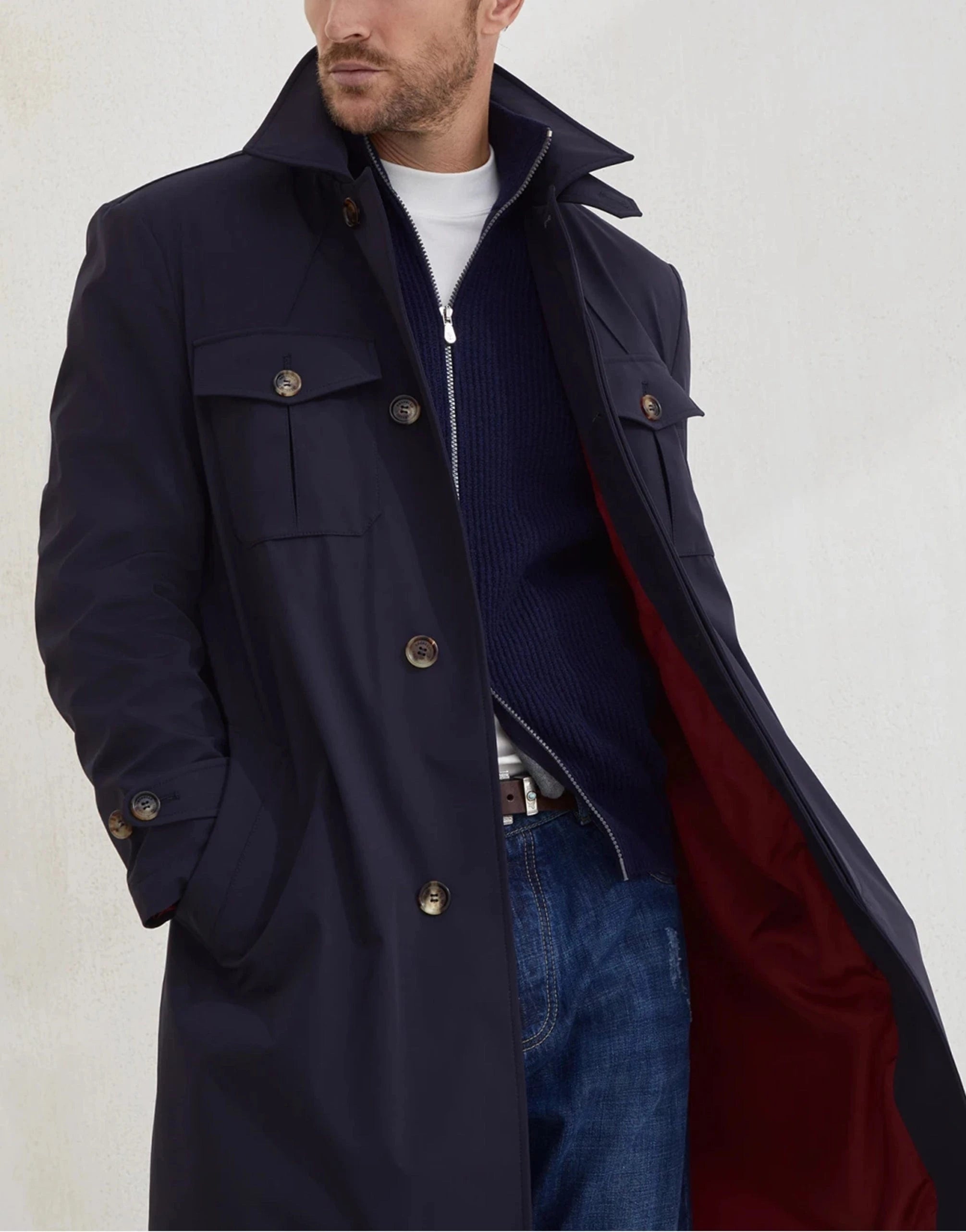 Brunello Cucinelli Malfilé Cotton Rib Zip-Up Cardigan