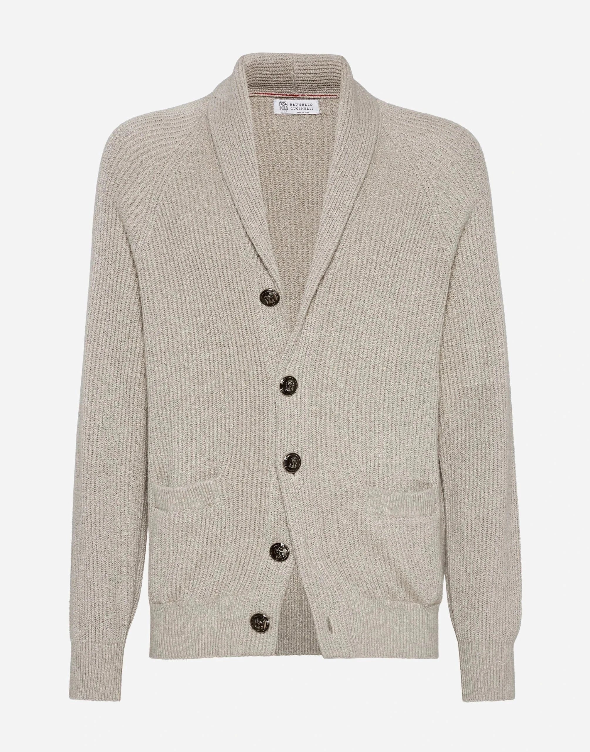 Brunello Cucinelli Malfilé Ribbed-Knit Cardigan