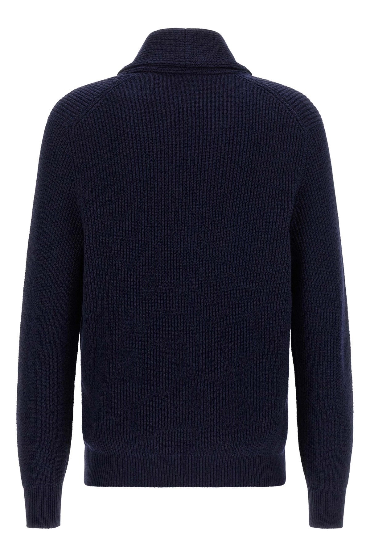 Brunello Cucinelli Malfilé Baumwoll-Cardigan mit Schalkragen