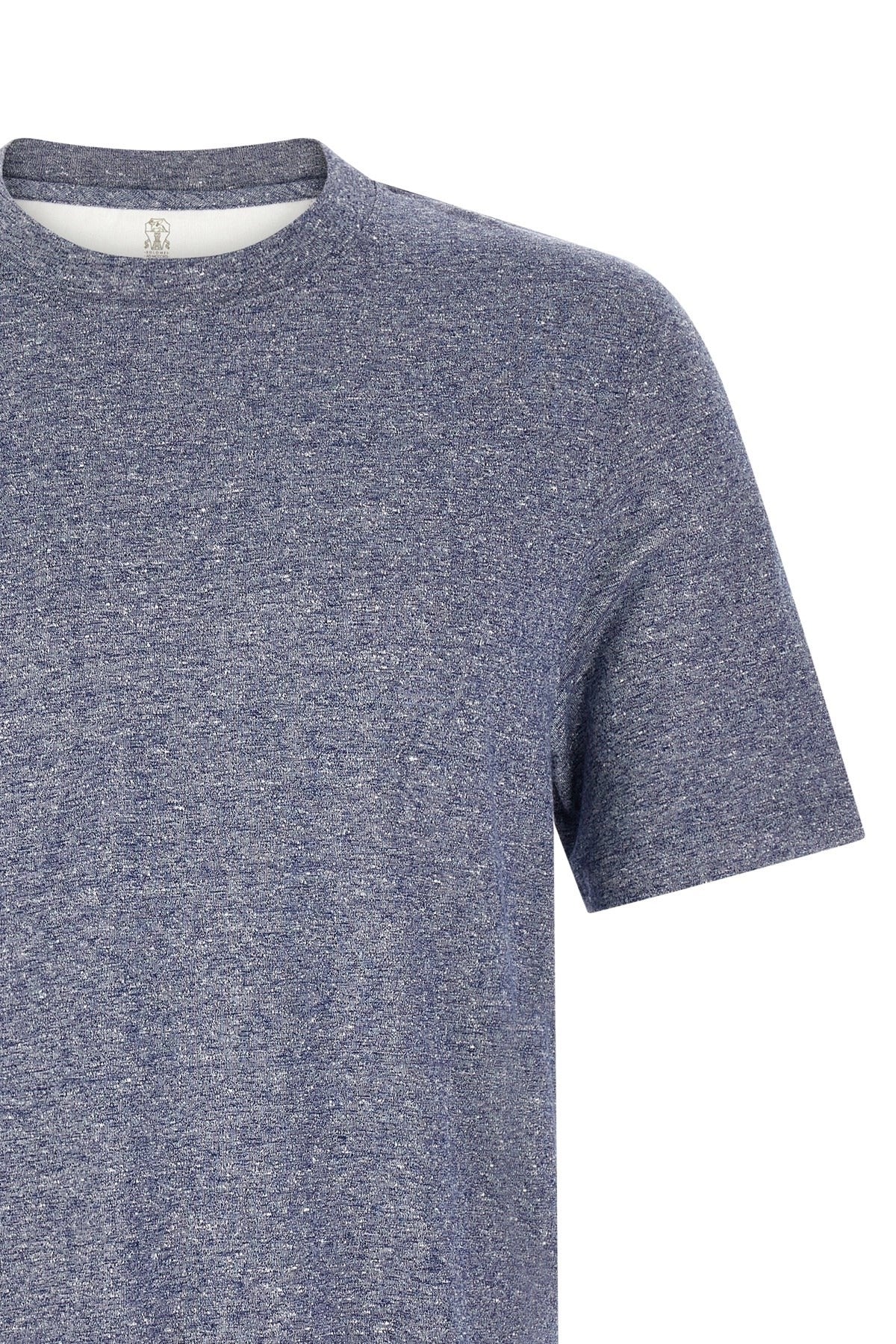 Brunello Cucinelli Mélange Linen Blend T-Shirt