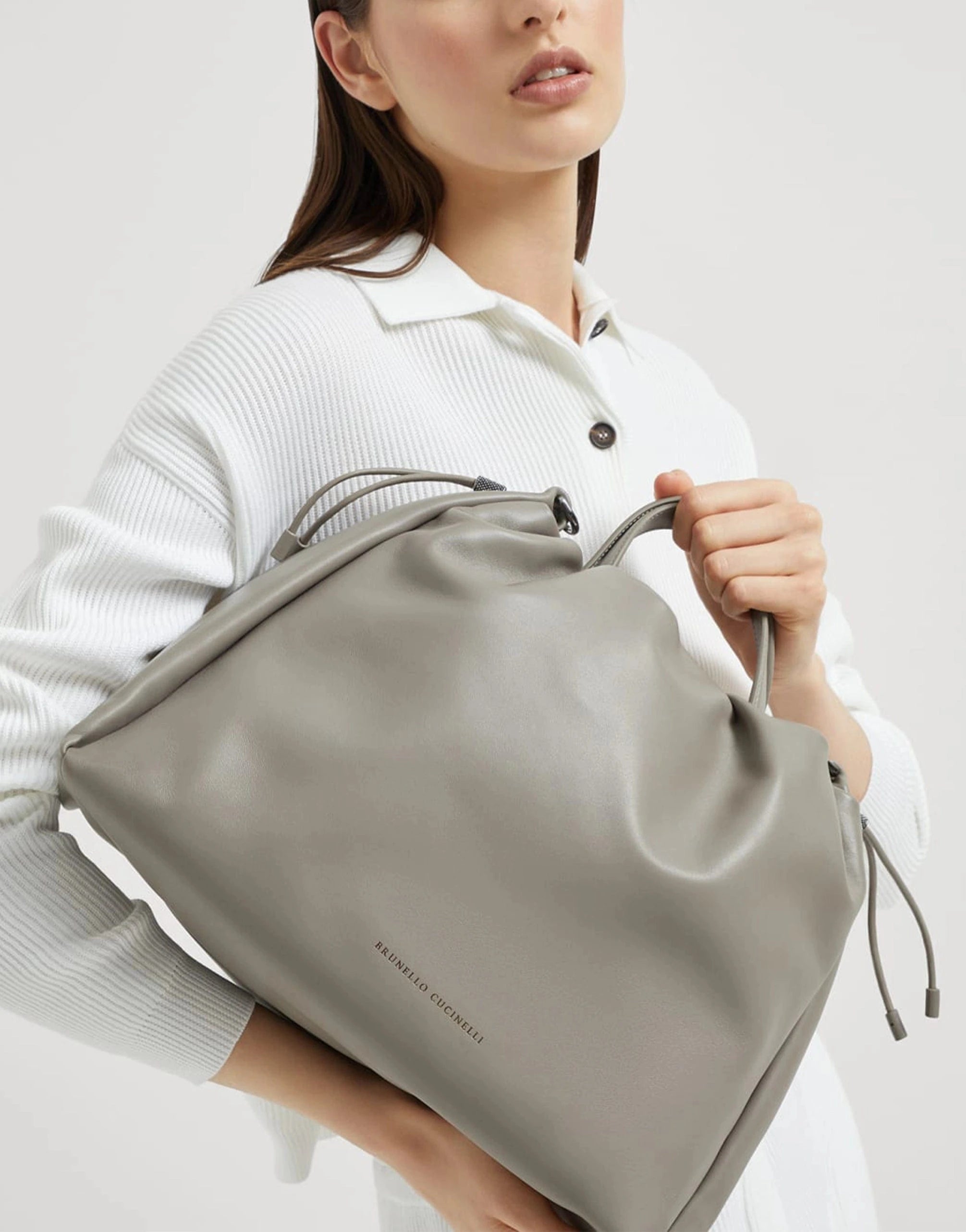 Brunello Cucinelli Mellow Large Monili Tote Bag