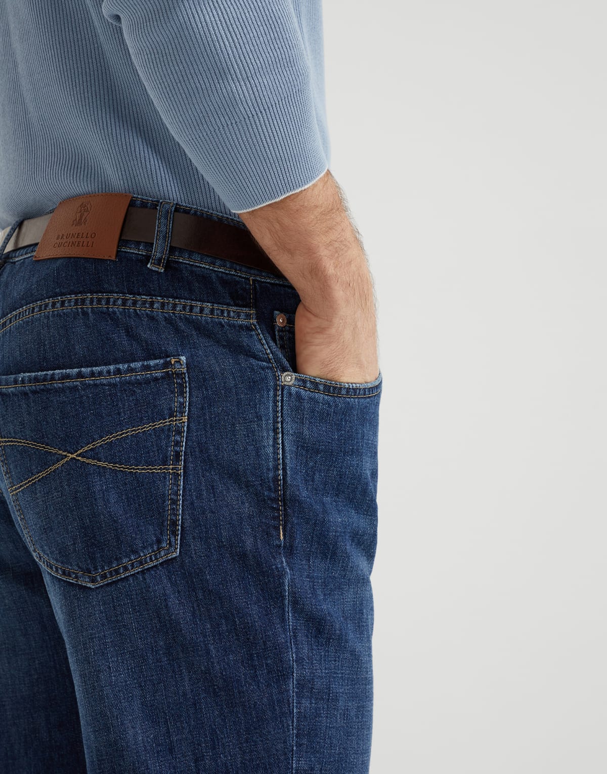 Brunello Cucinelli Mid-Rise Tapered Jeans