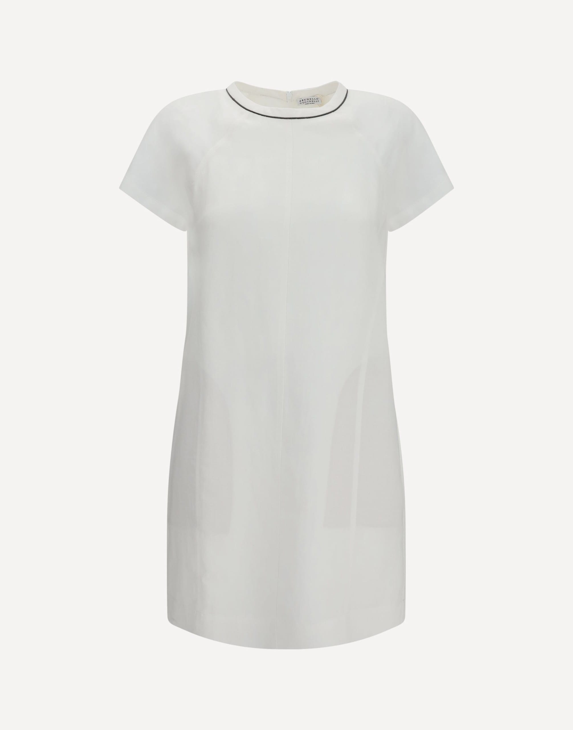 Brunello Cucinelli Brunello Cucinelli Midi Linen Shift Dress