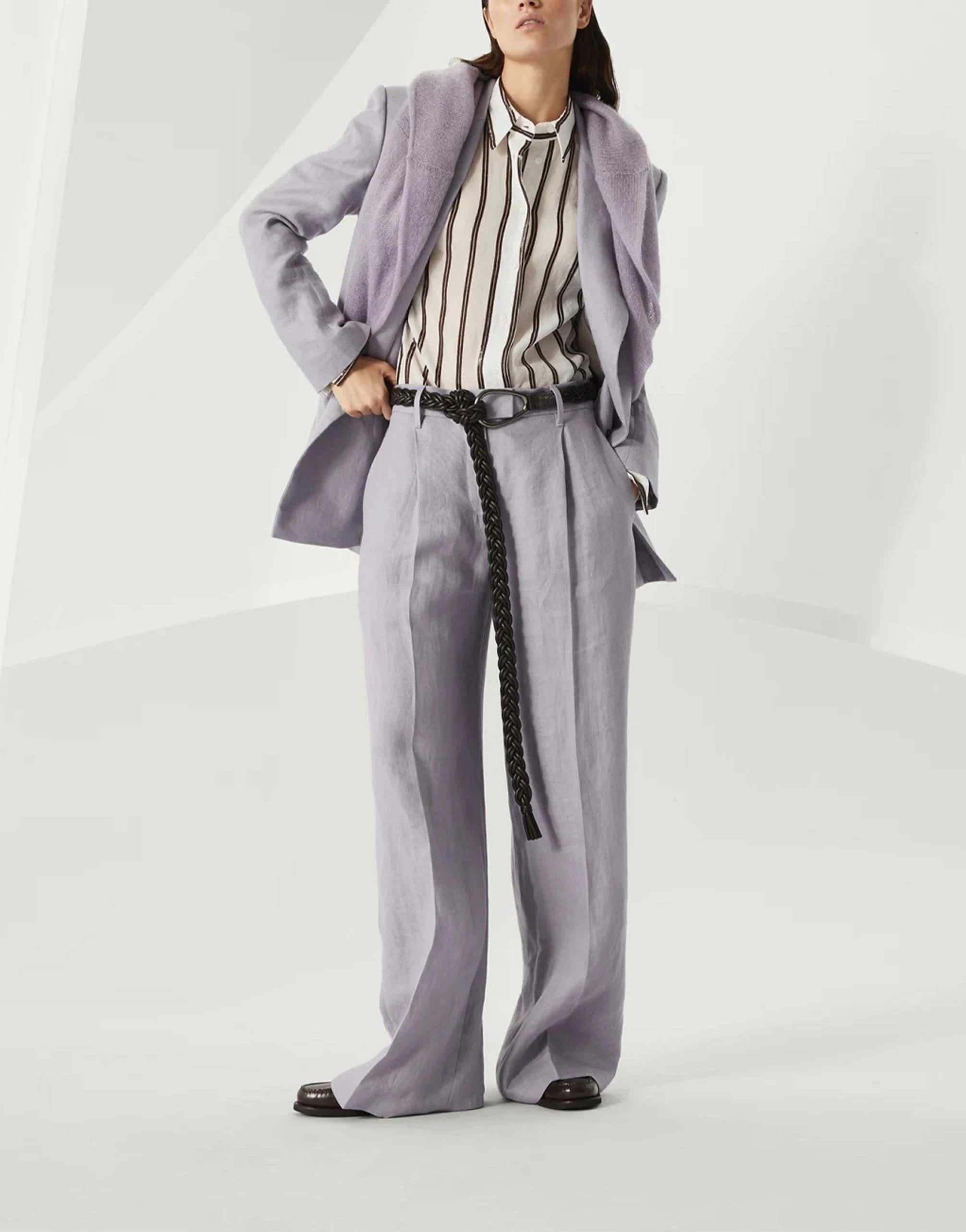 Brunello Cucinelli Mohair-Wool Blend Monili Sweater