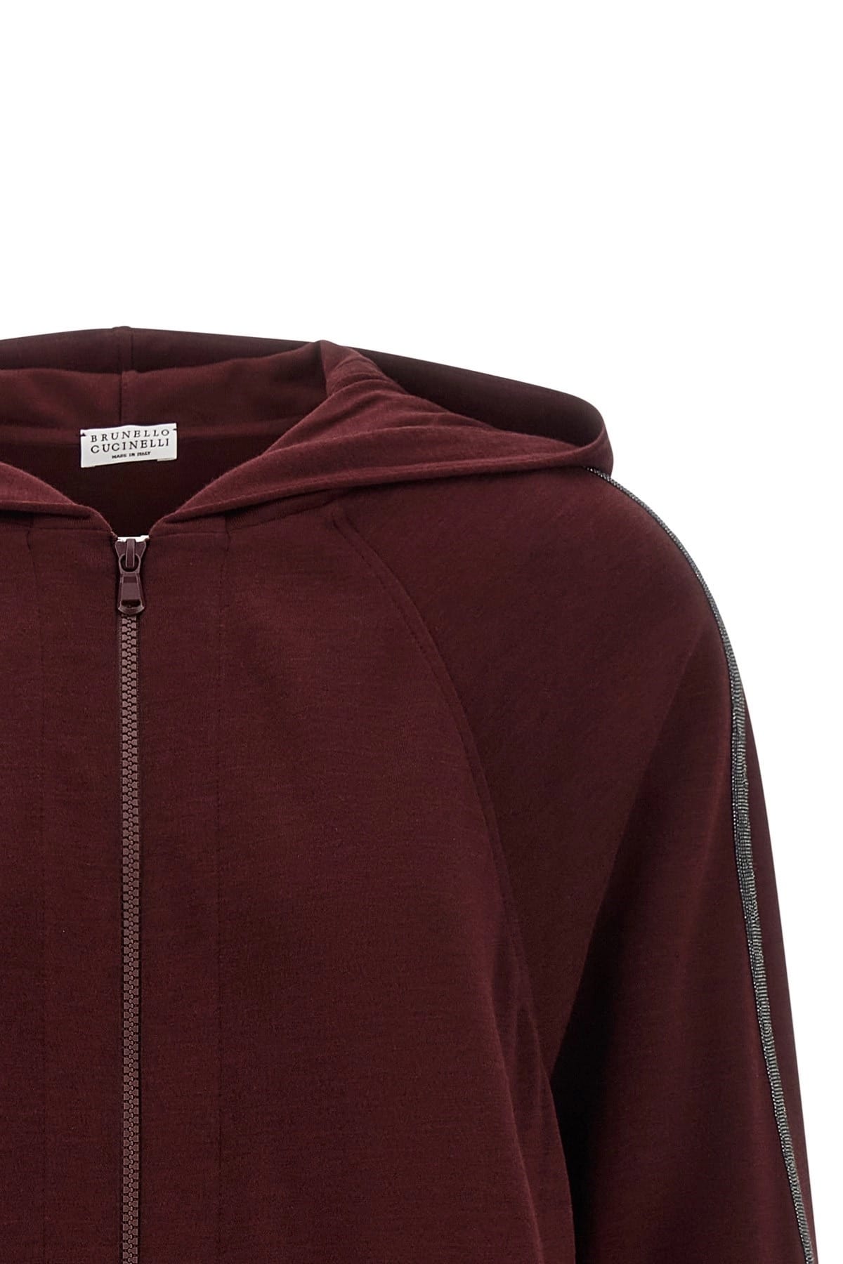 Brunello Cucinelli Brunello Cucinelli Monile Detail Zip Hoodie
