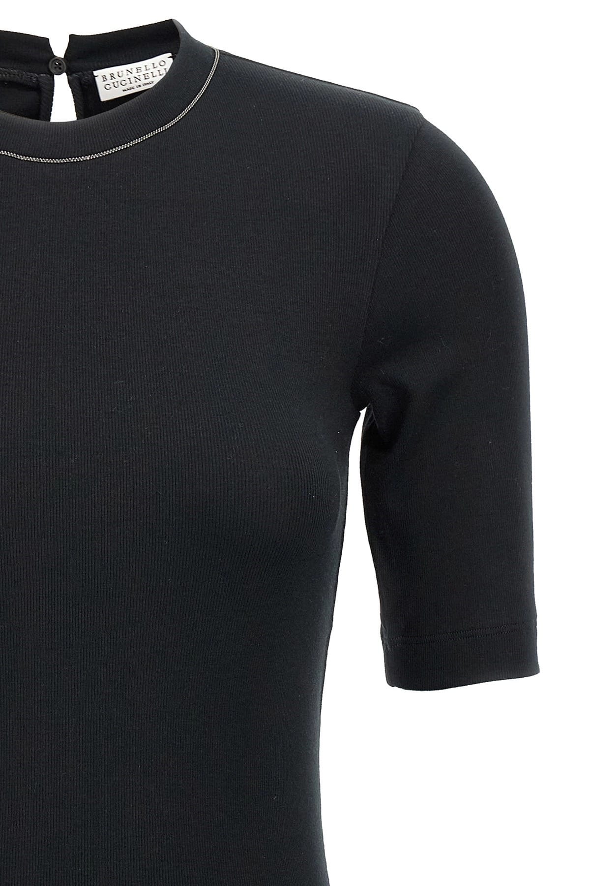 Brunello Cucinelli Brunello Cucinelli Monile Ribbed T-Shirt