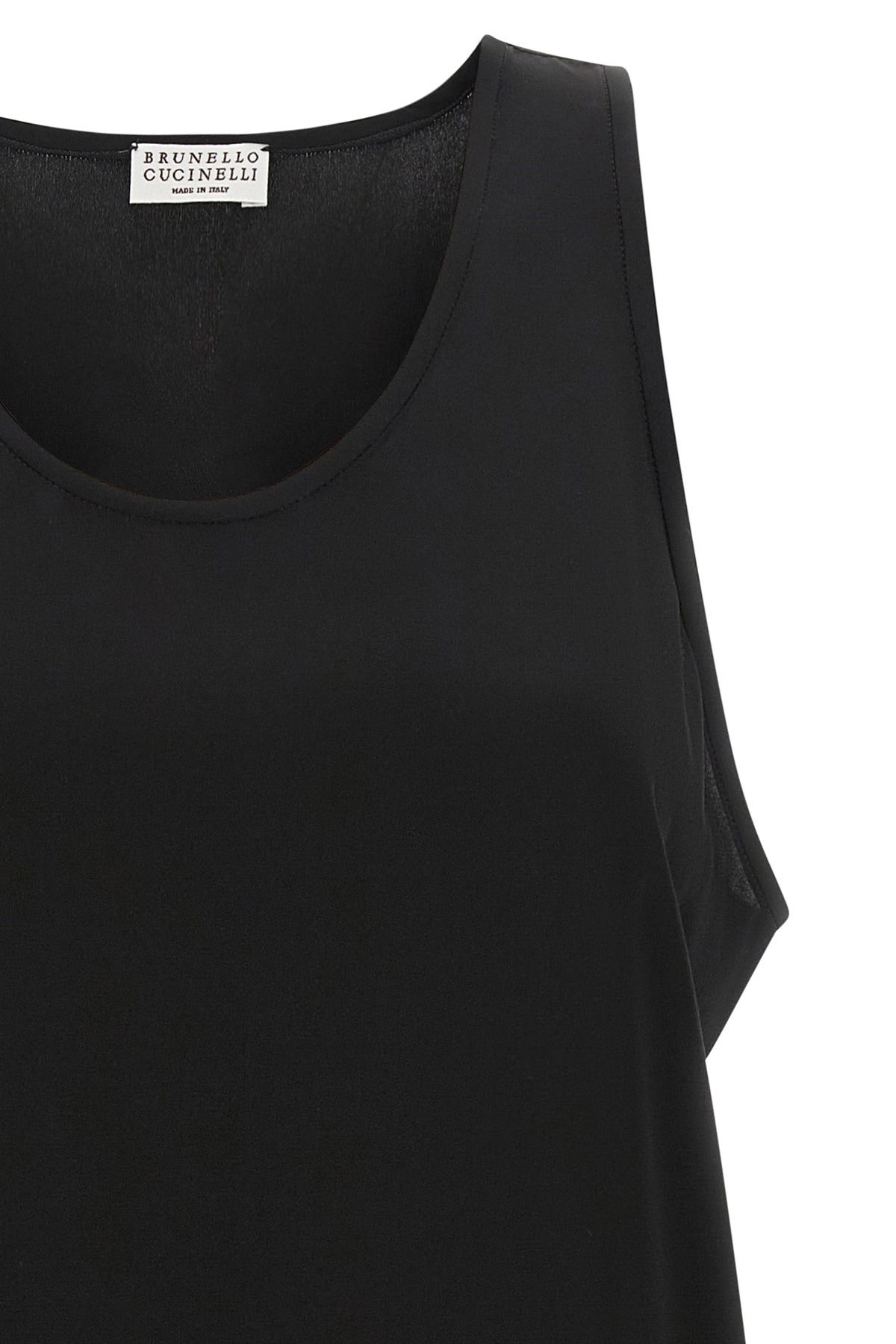 Brunello Cucinelli Monile Silk Top